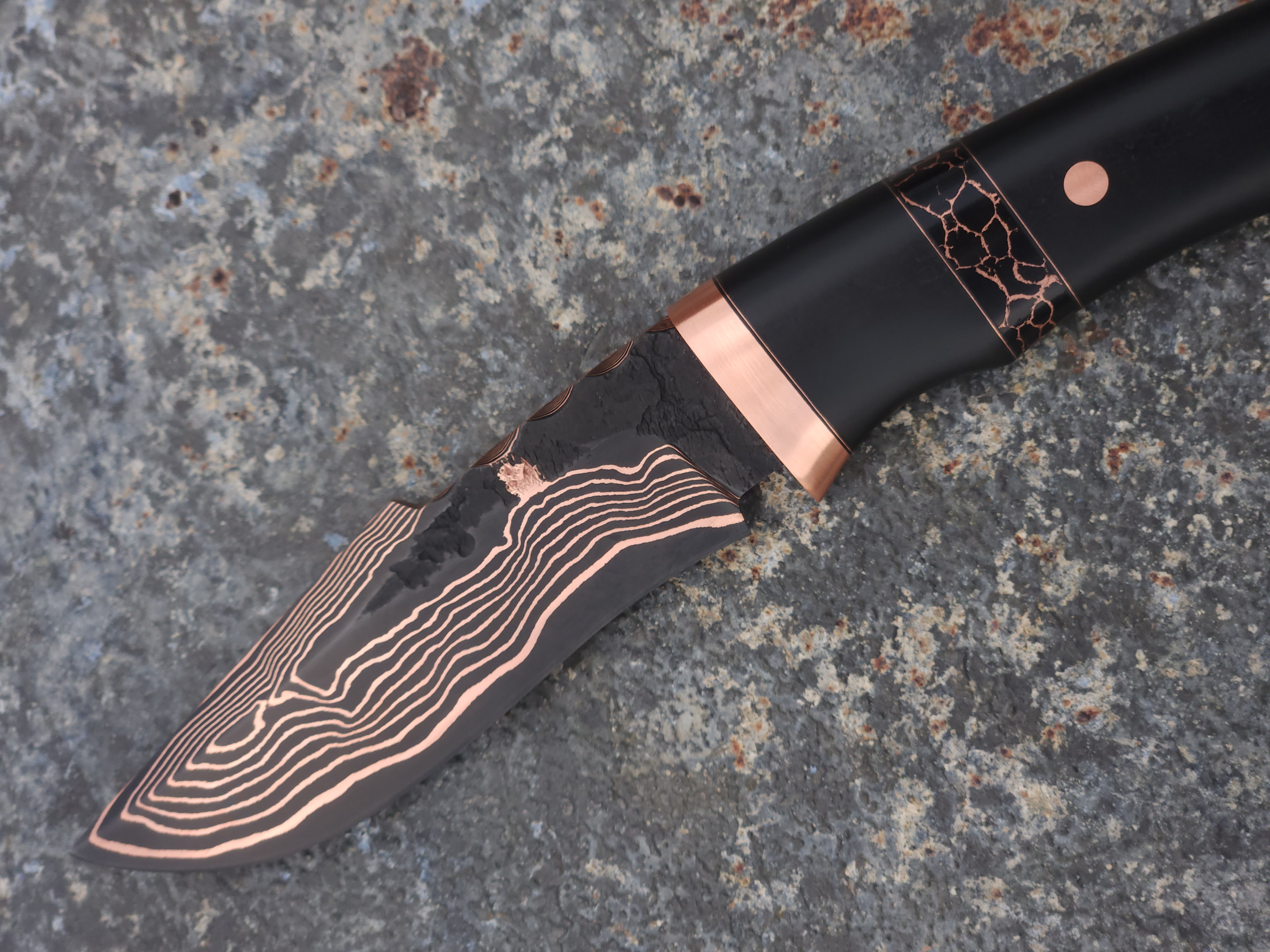 Low-Layer Copper Damascus Hunter 2