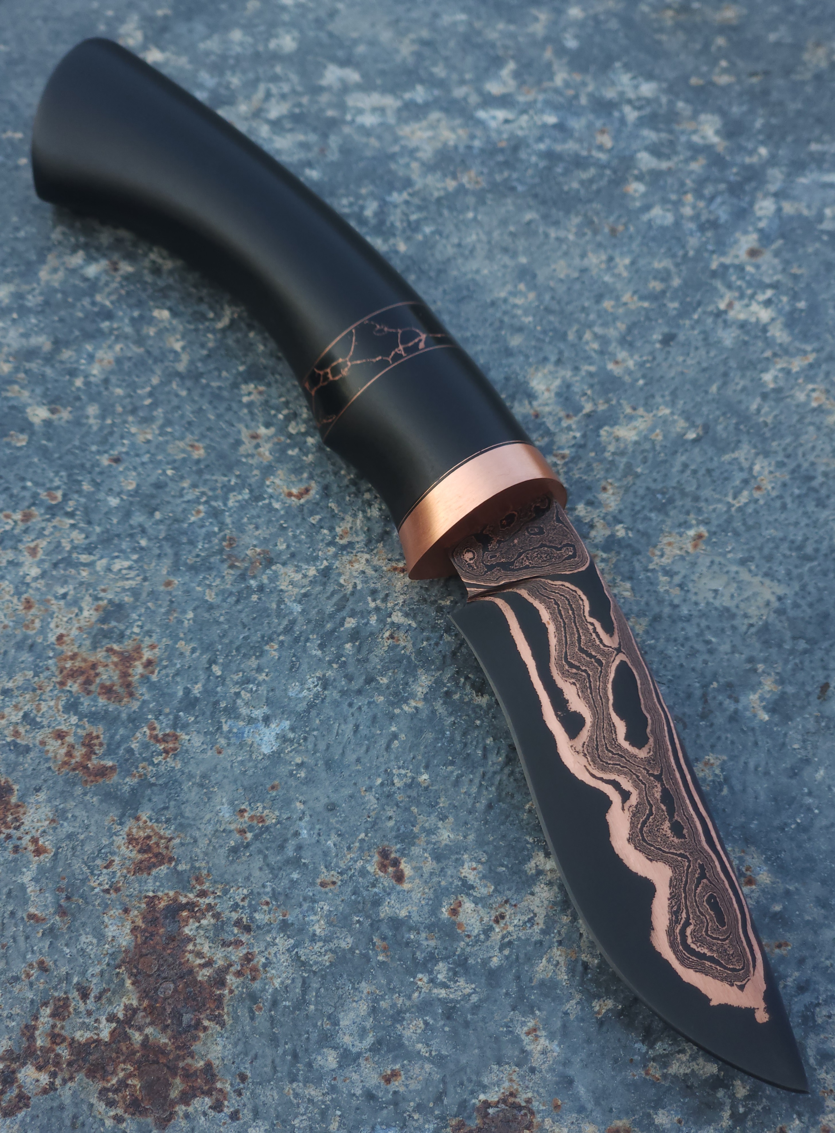 Copper Damascus Hunter 2