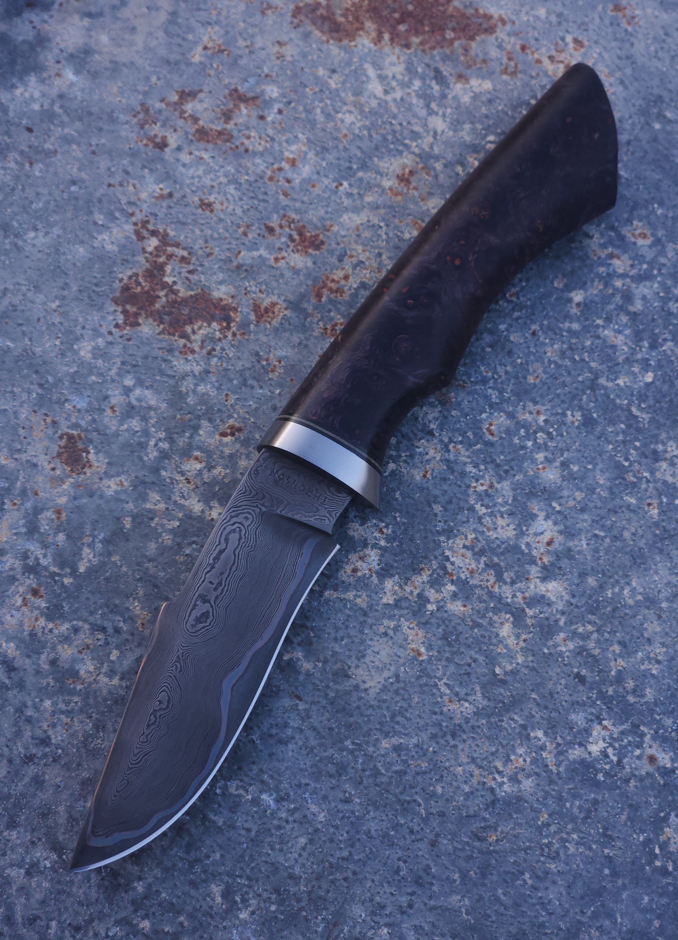 Purple Copper Damascus Hunter 2
