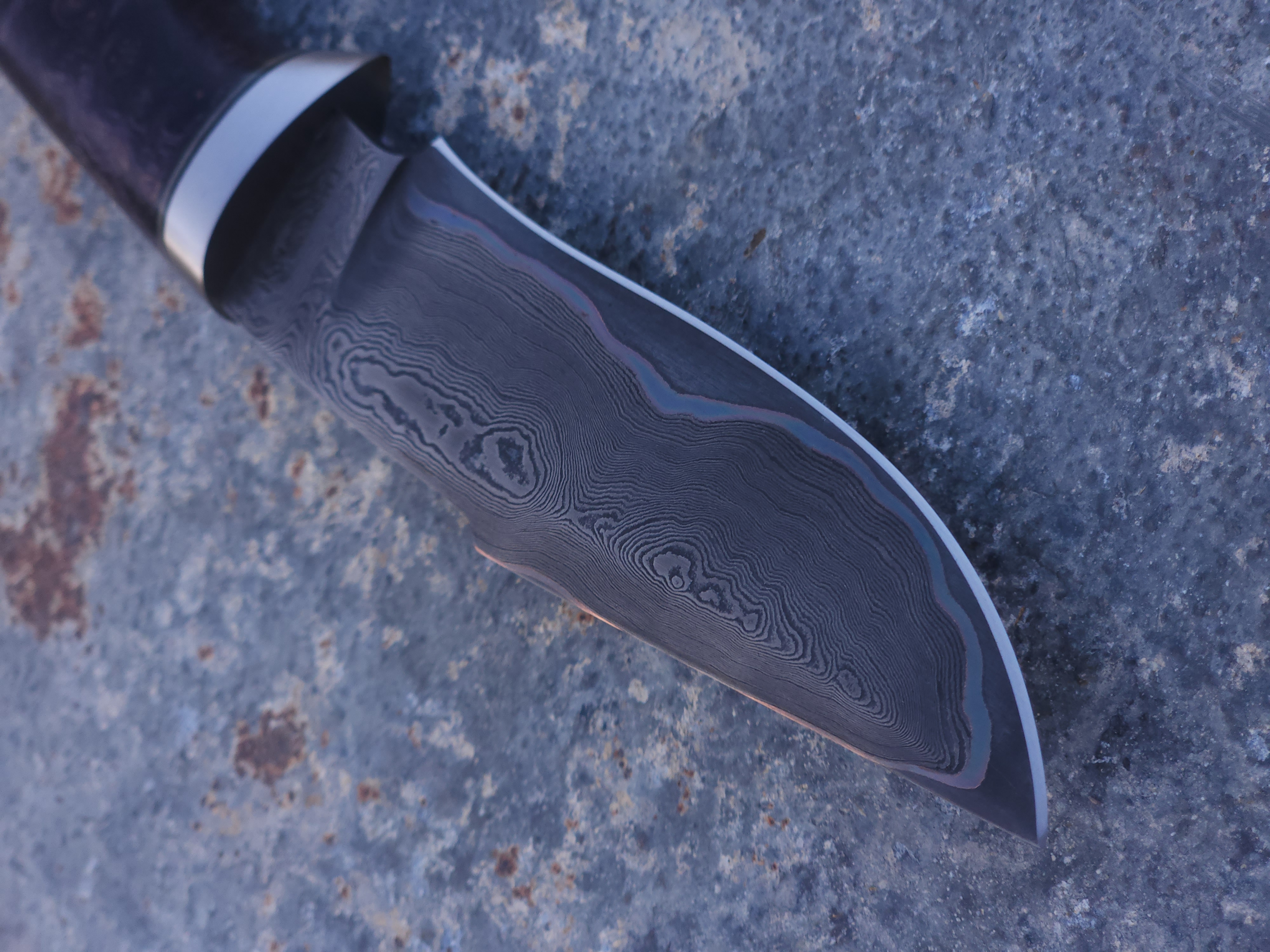 Purple Copper Damascus Hunter 2