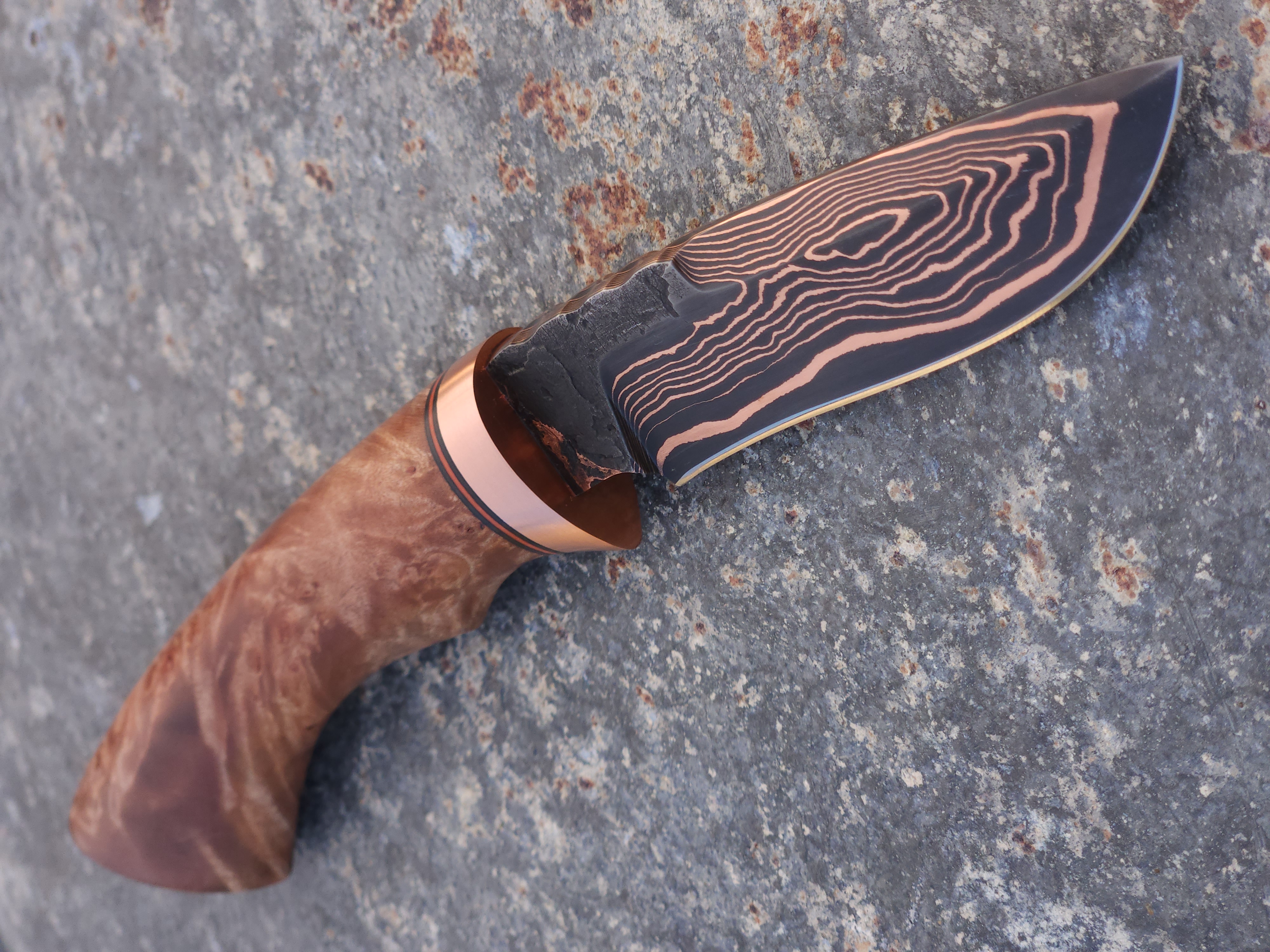 Copper Damascus Hunter (Maple)