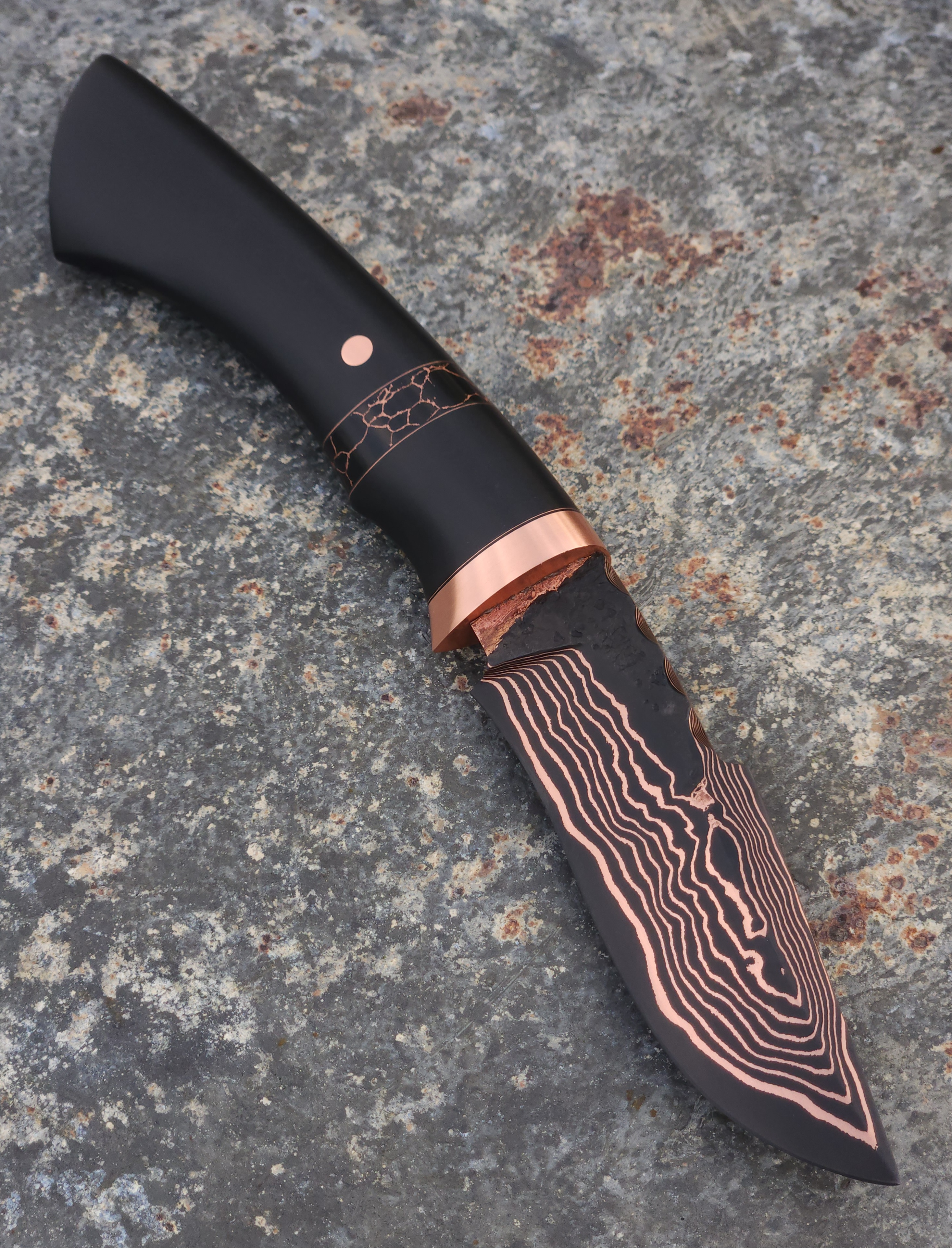 Low-Layer Copper Damascus Hunter 2