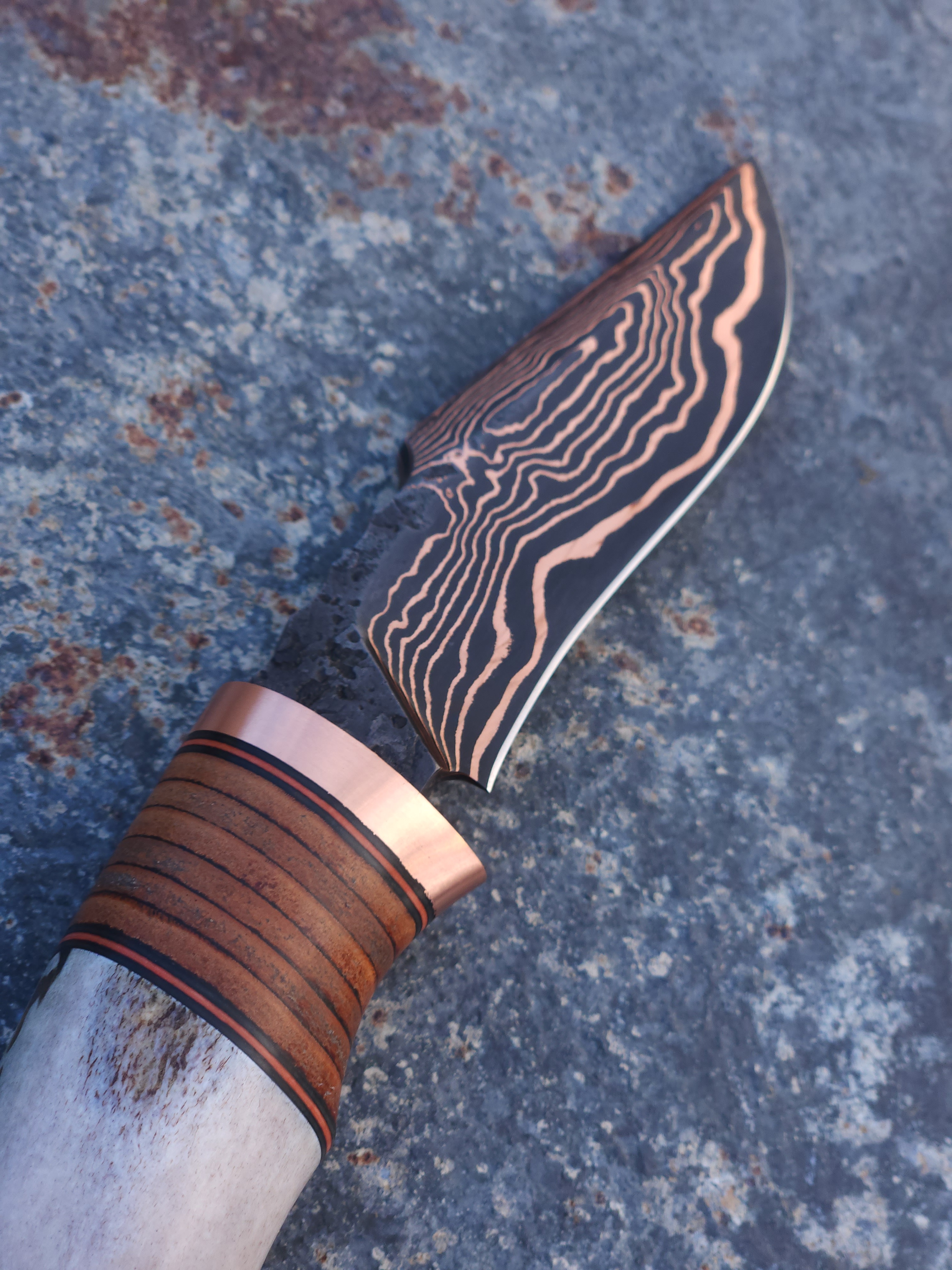 Copper Damascus Hunter 