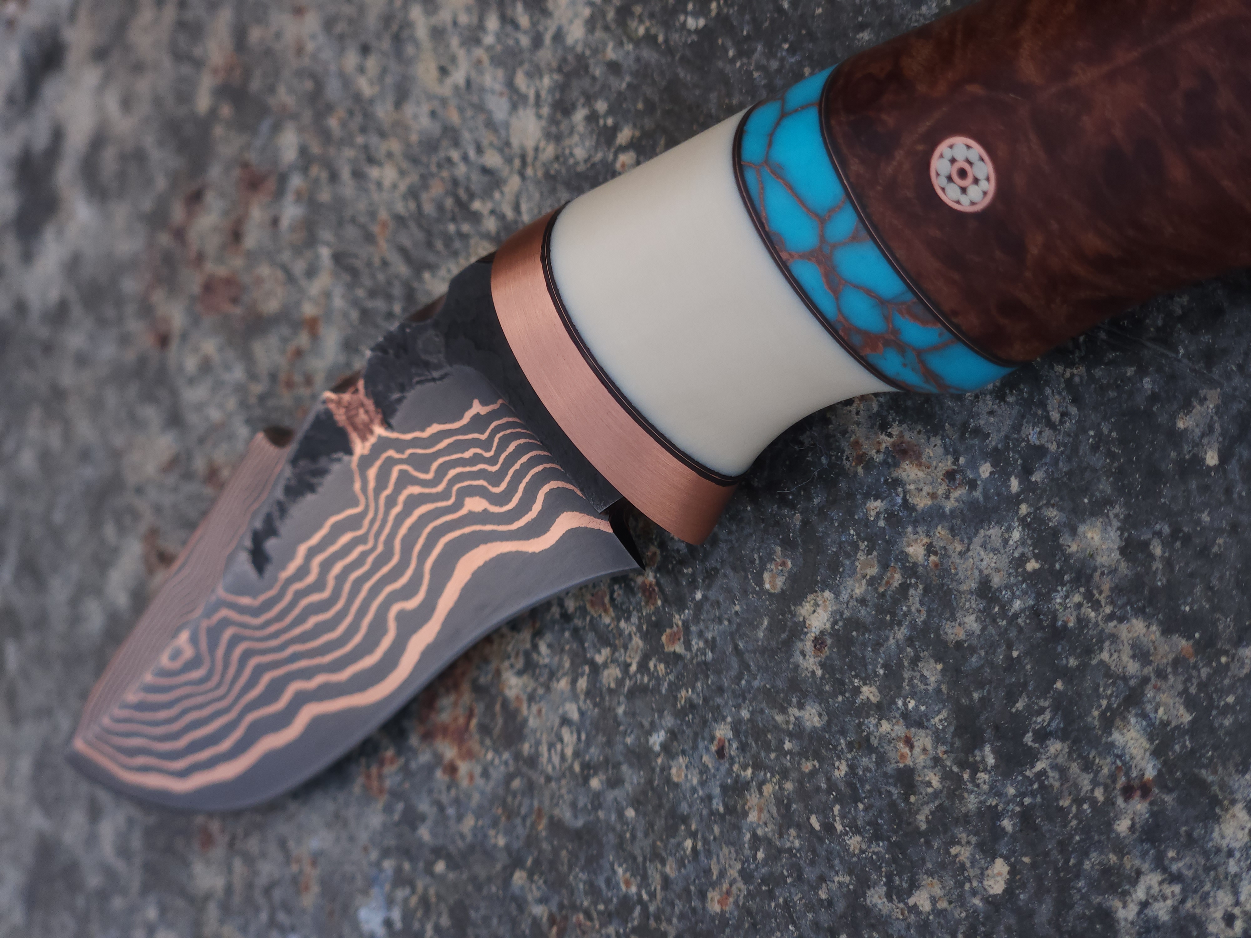 Low-Layer Copper Damascus Hunter 1
