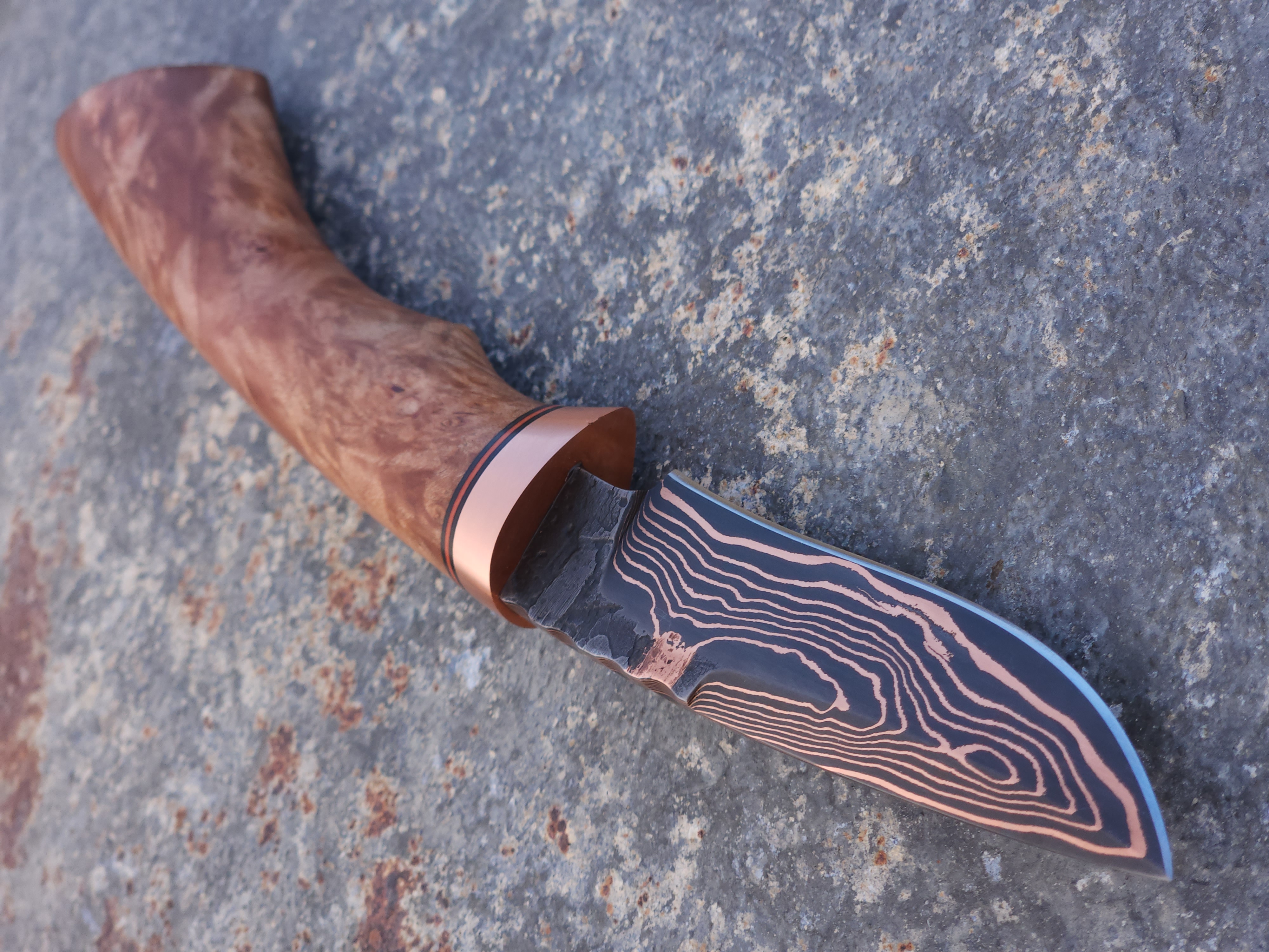 Copper Damascus Hunter (Maple)