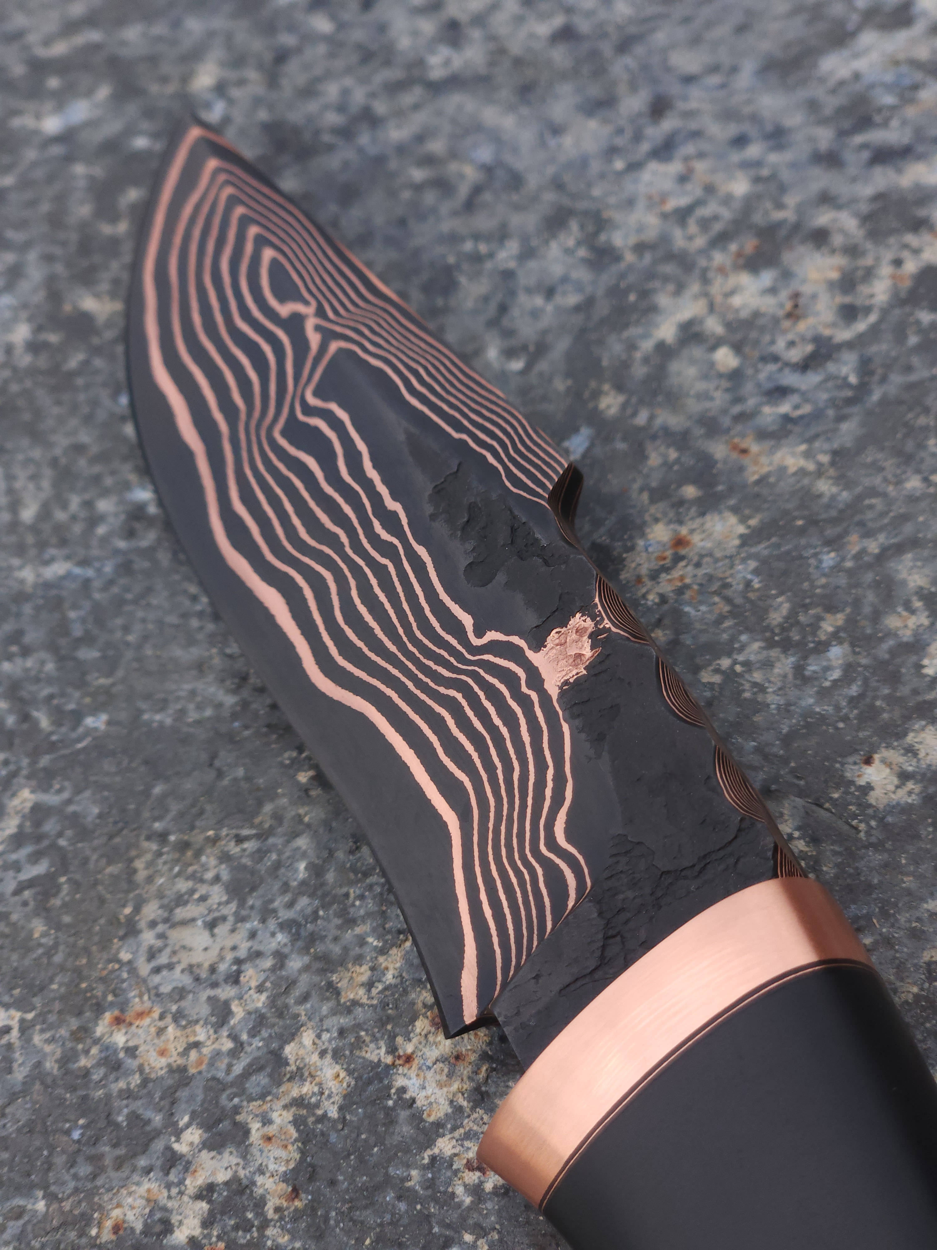 Low-Layer Copper Damascus Hunter 2