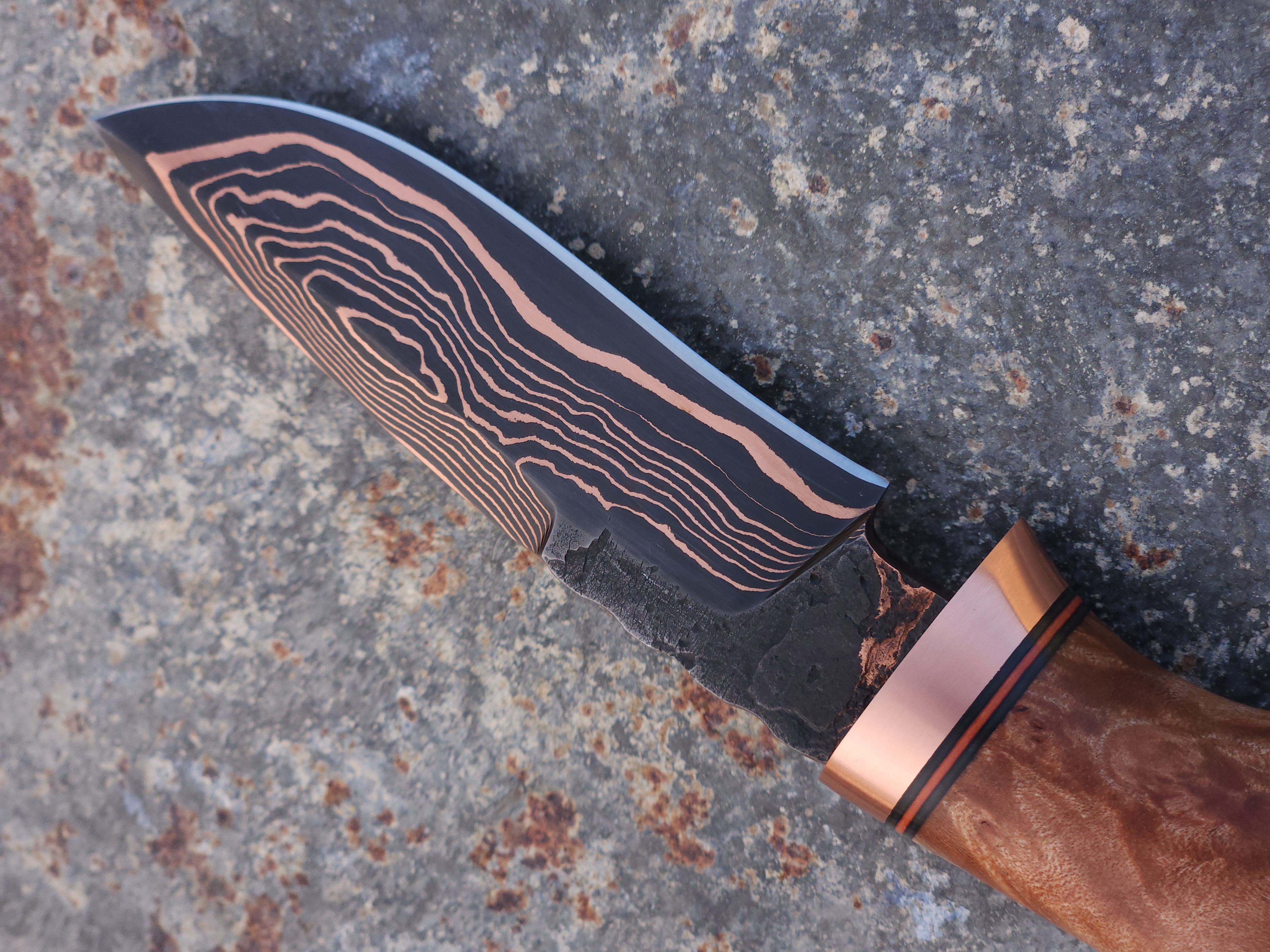 Copper Damascus Hunter (Maple)