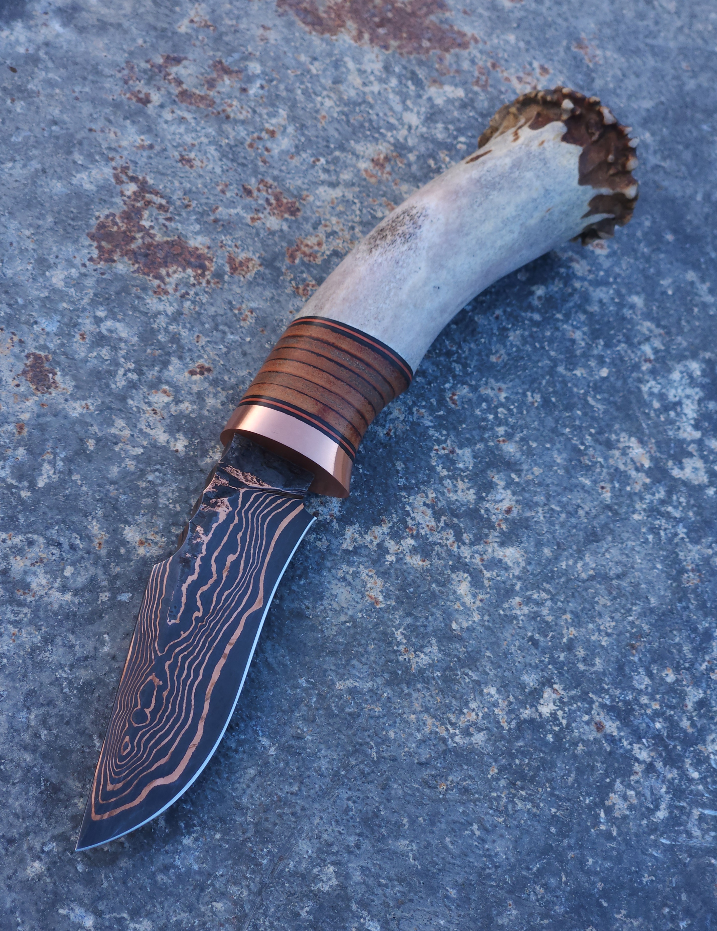 Copper Damascus Hunter 