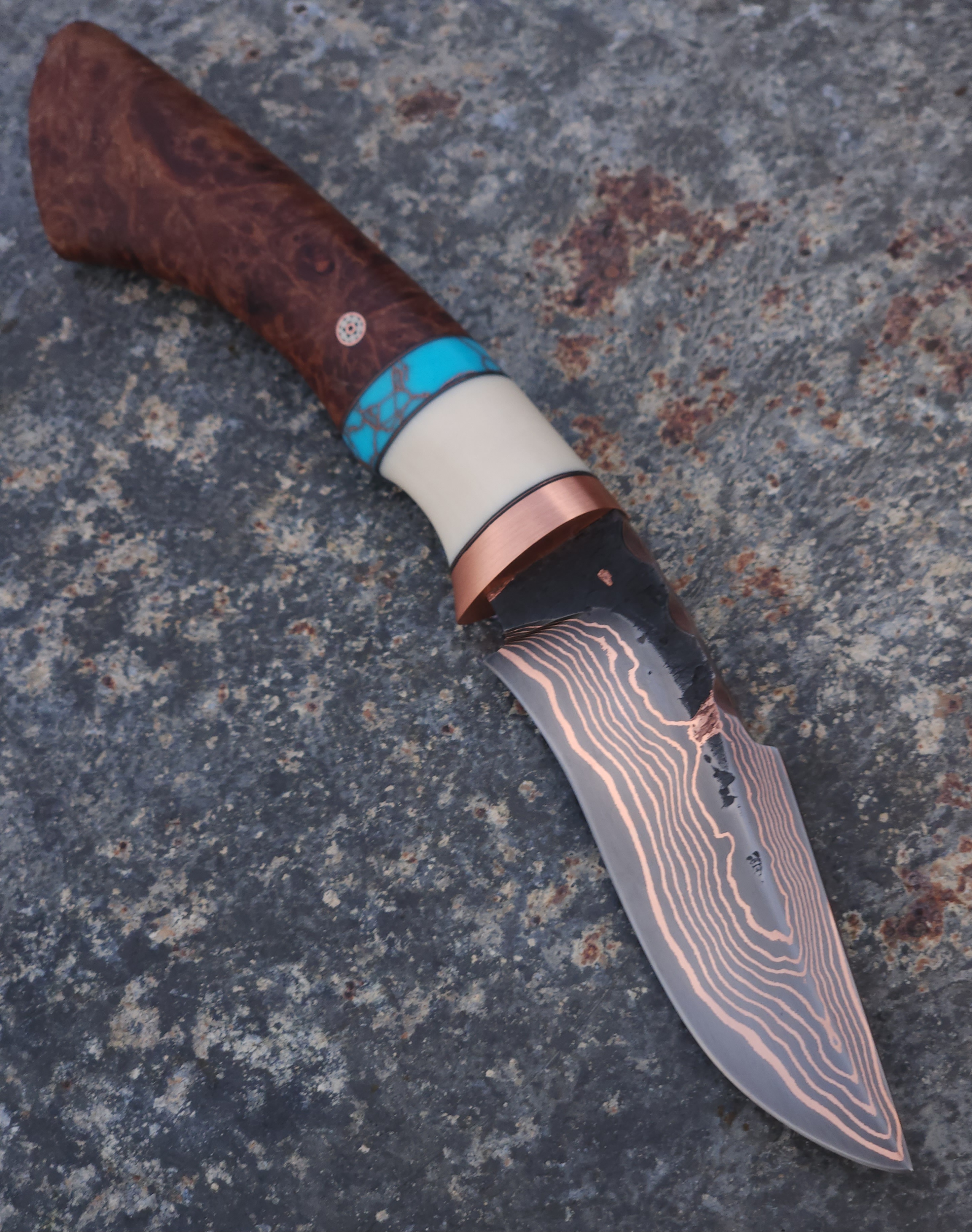 Low-Layer Copper Damascus Hunter 1