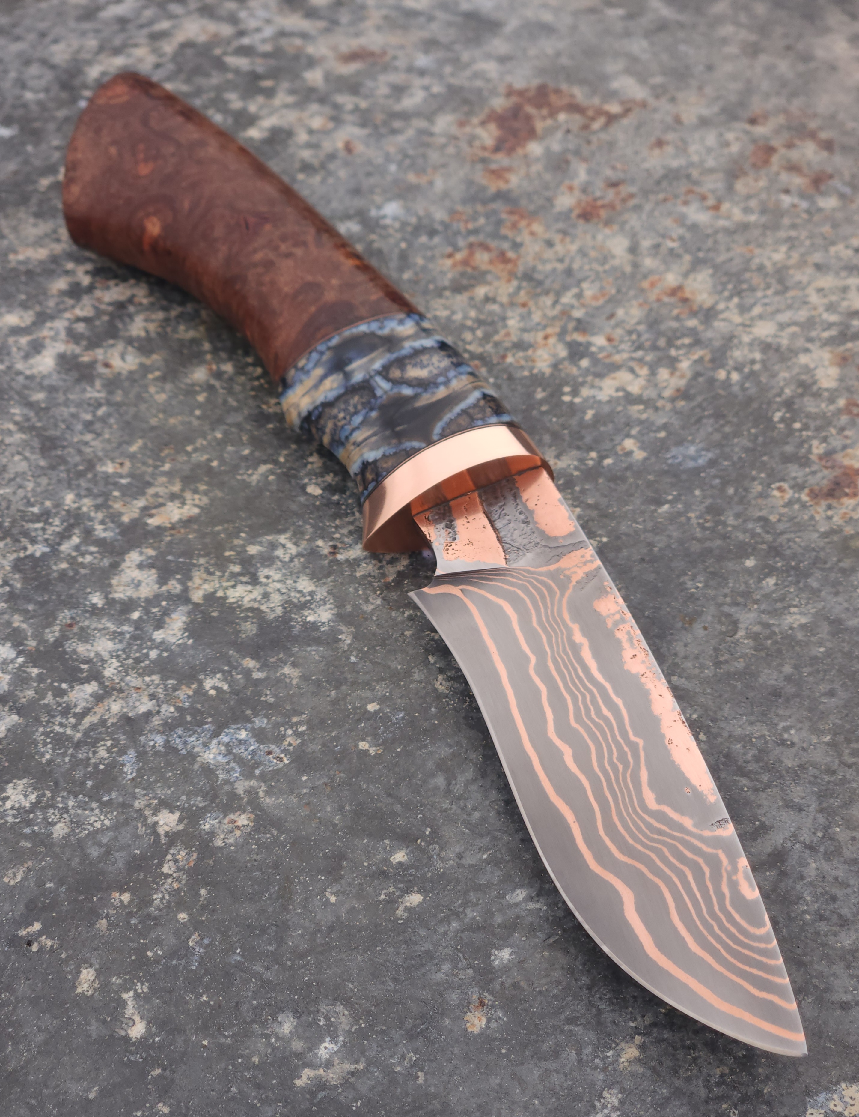 Copper Damascus Hunter (Gray Mammoth Molar)