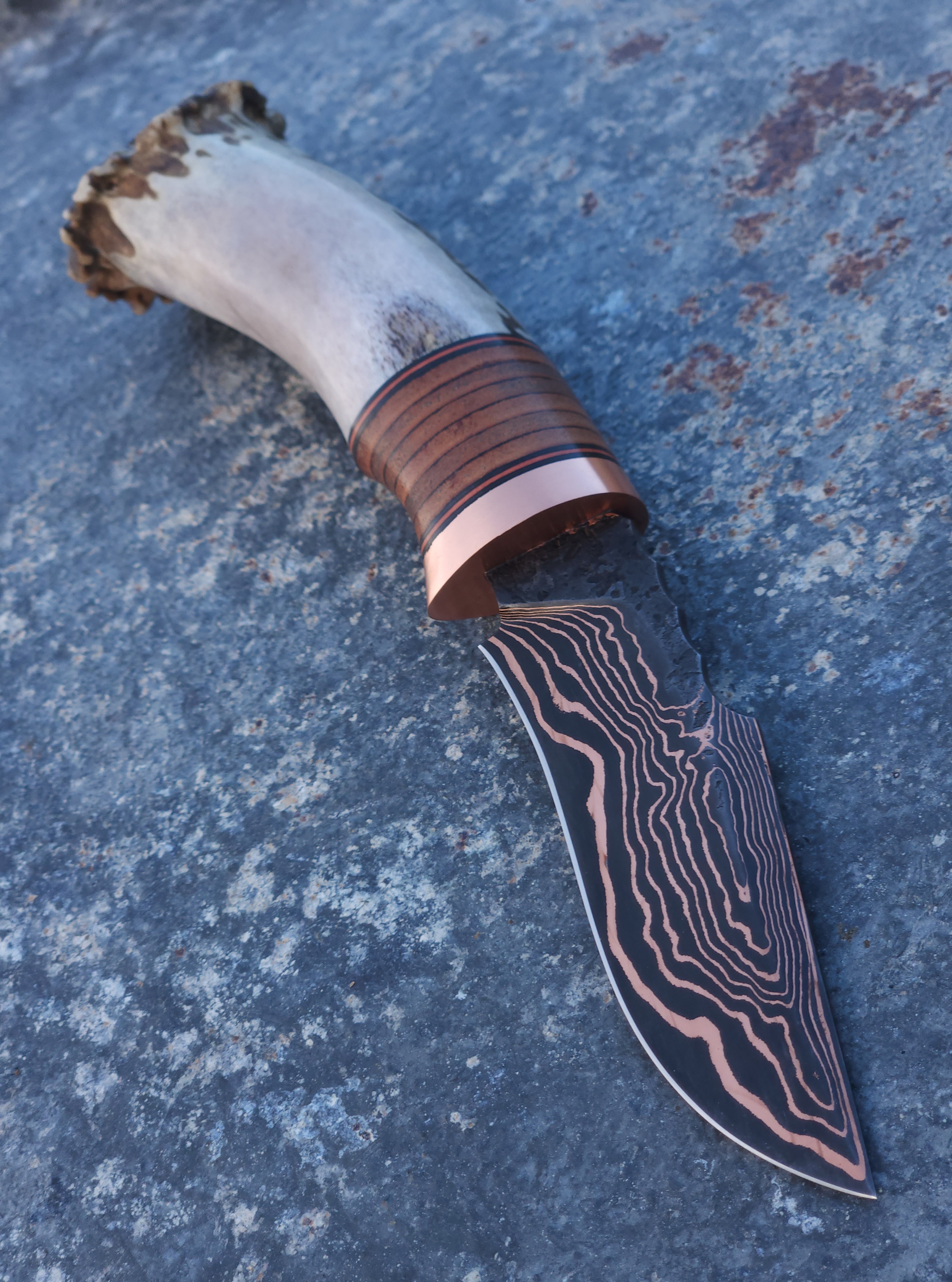 Copper Damascus Hunter 