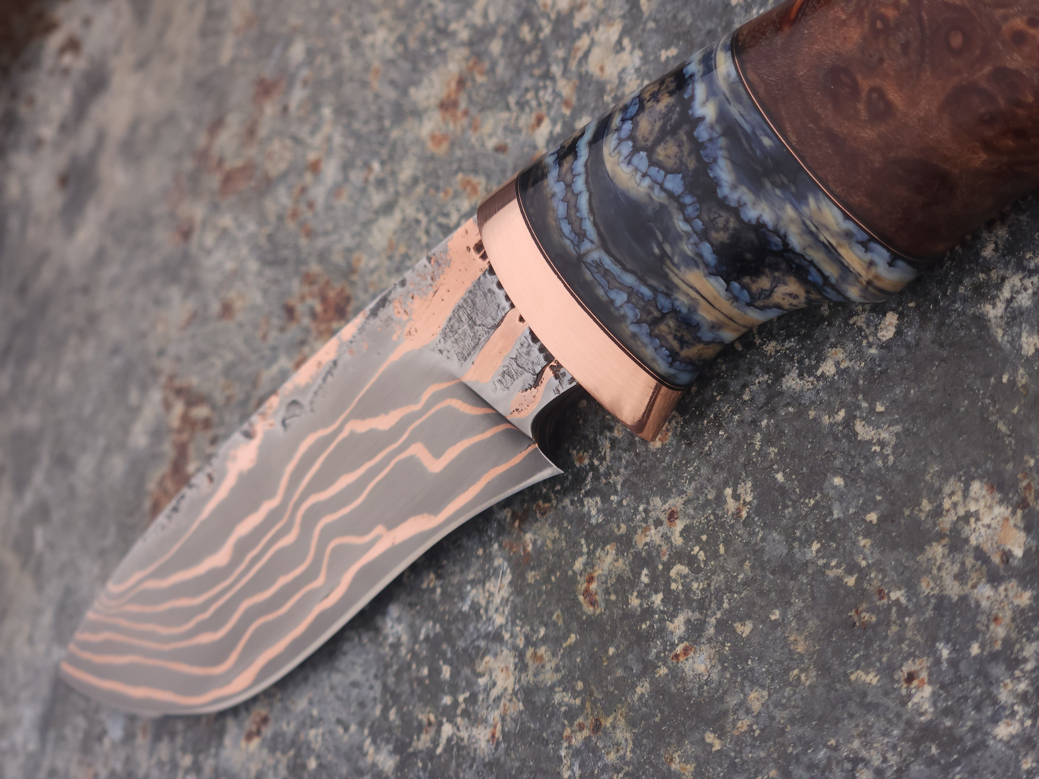 Copper Damascus Hunter (Gray Mammoth Molar)