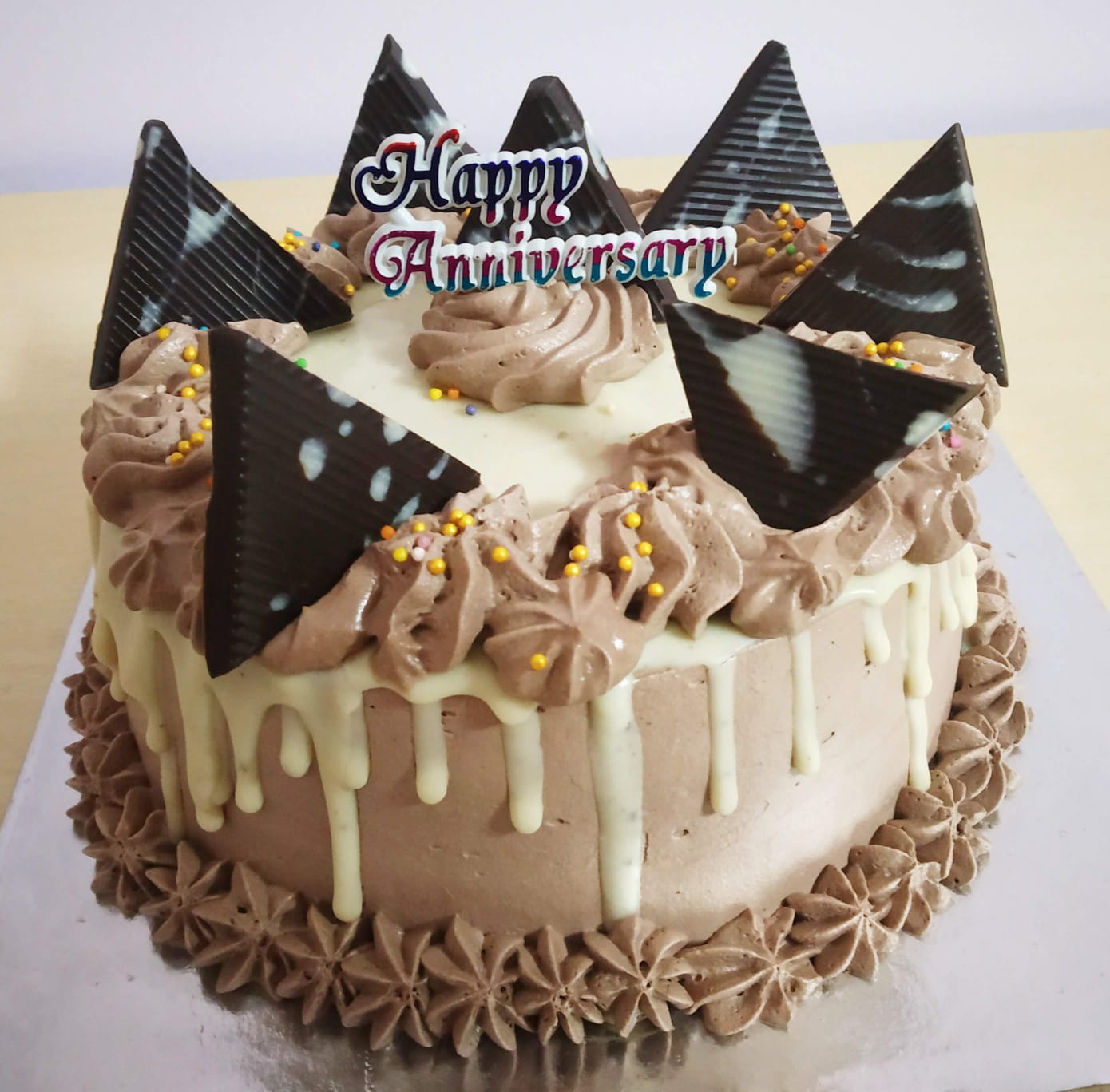 Chocolate Anniversary Cake