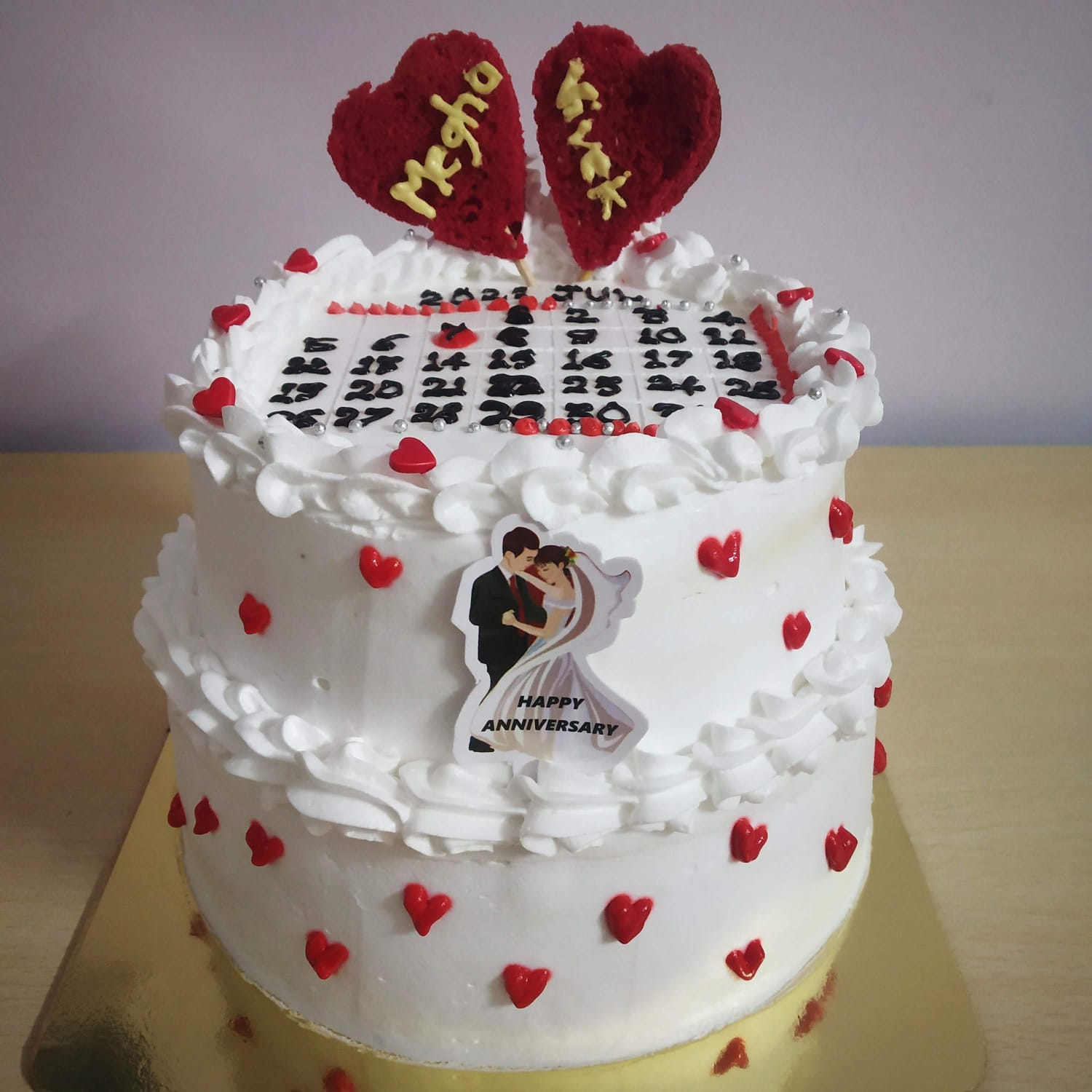 Anniversary Calendar Cake