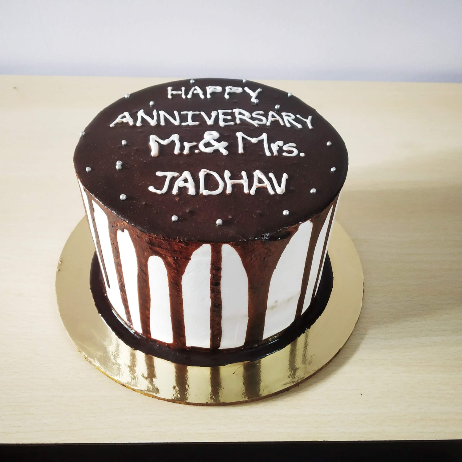 Chocolate Anniversary Cake