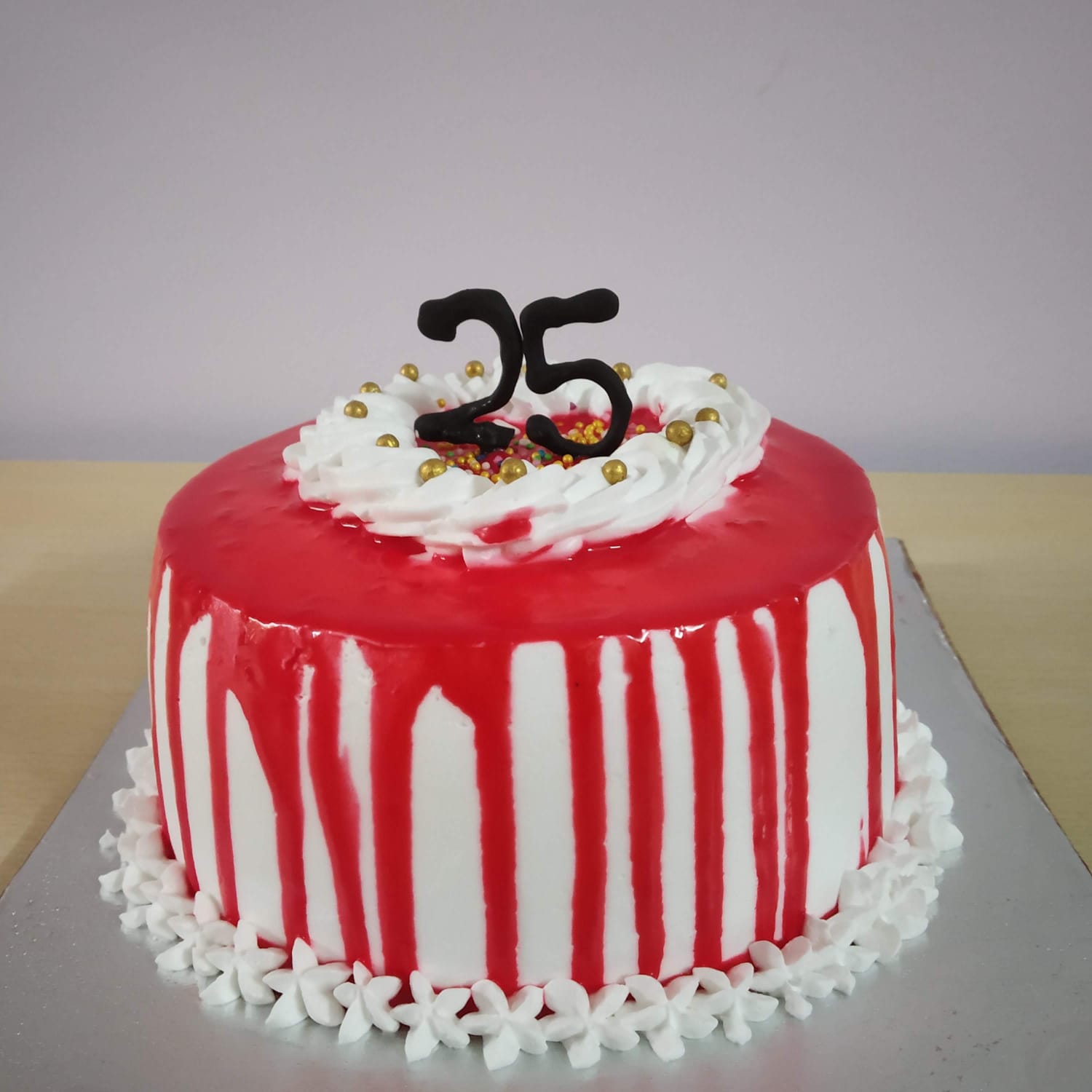 25th Anniversary Celebration Cake