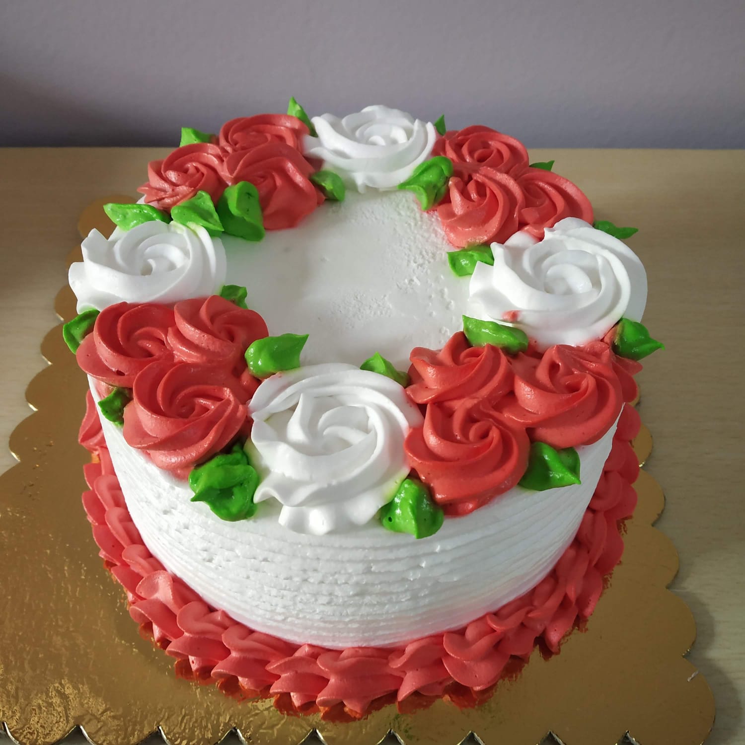 Rose-Themed Celebration Cake