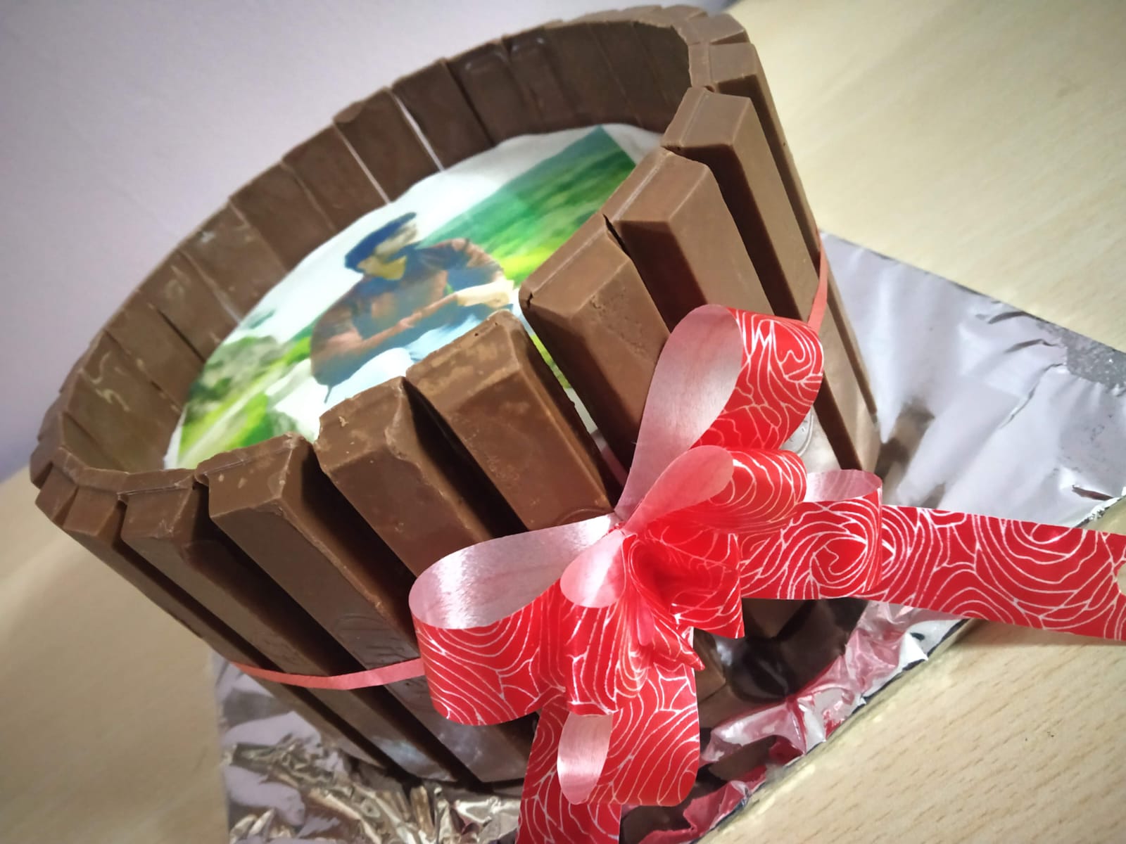 KitKat Chocolate Photo Cake
