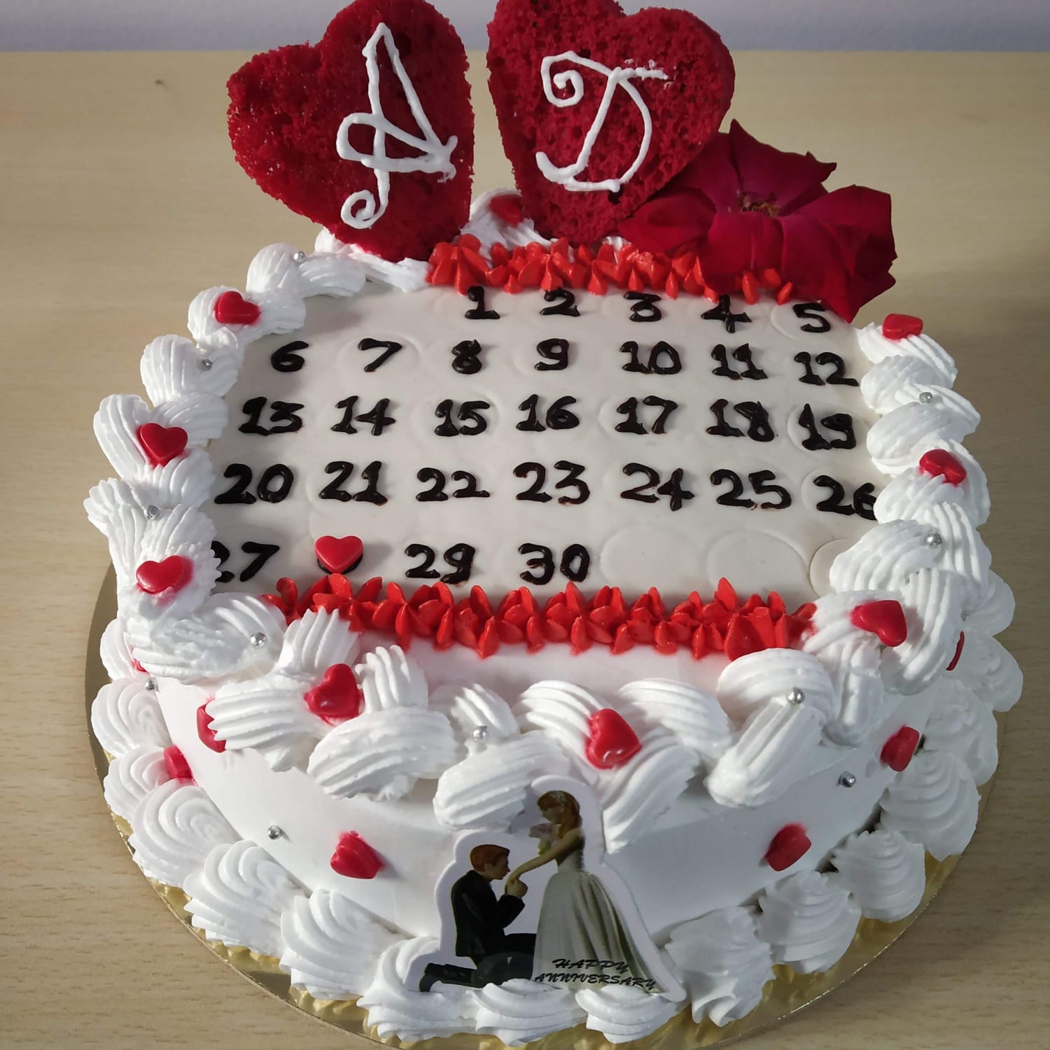 Anniversary Calendar Cake