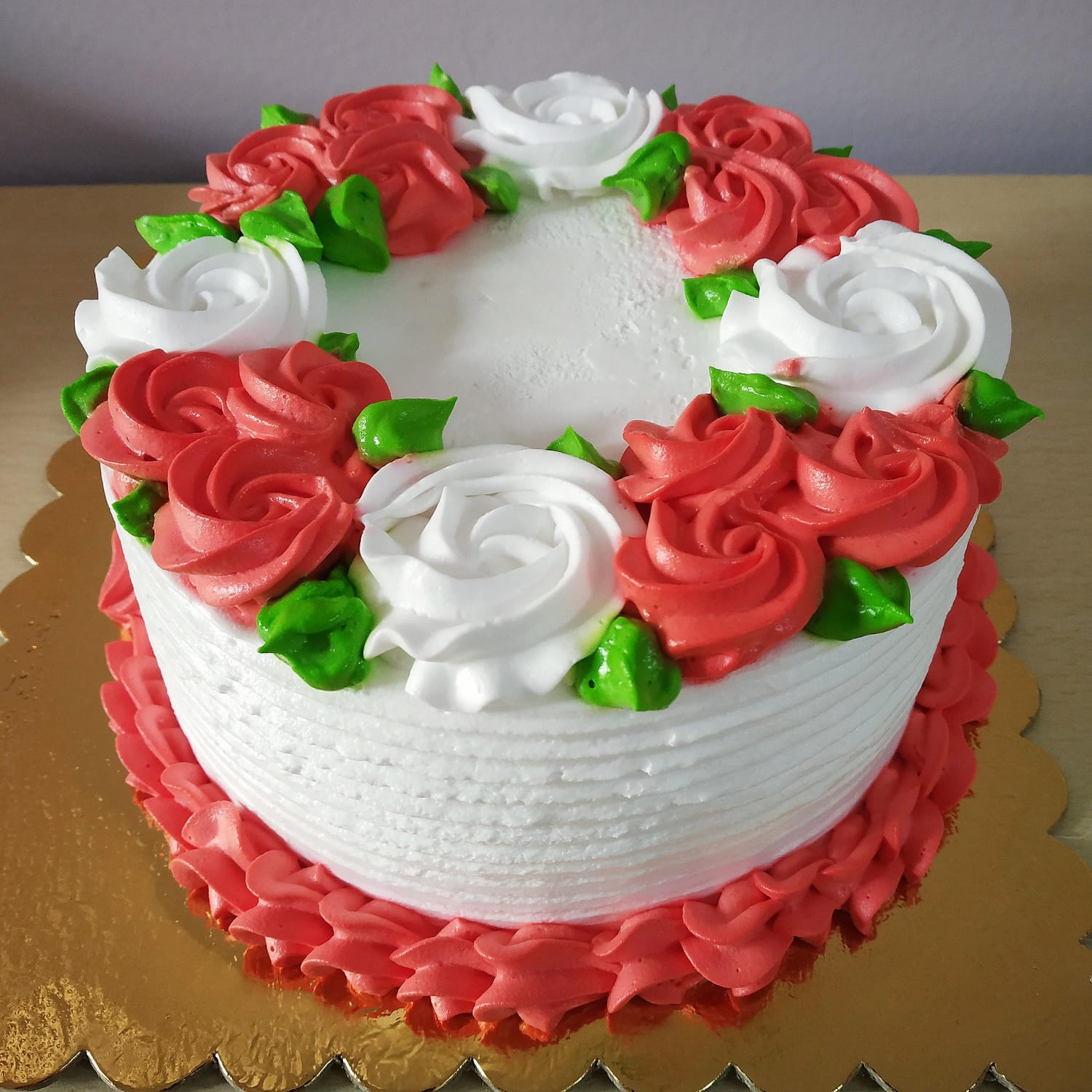 Rose-Themed Celebration Cake
