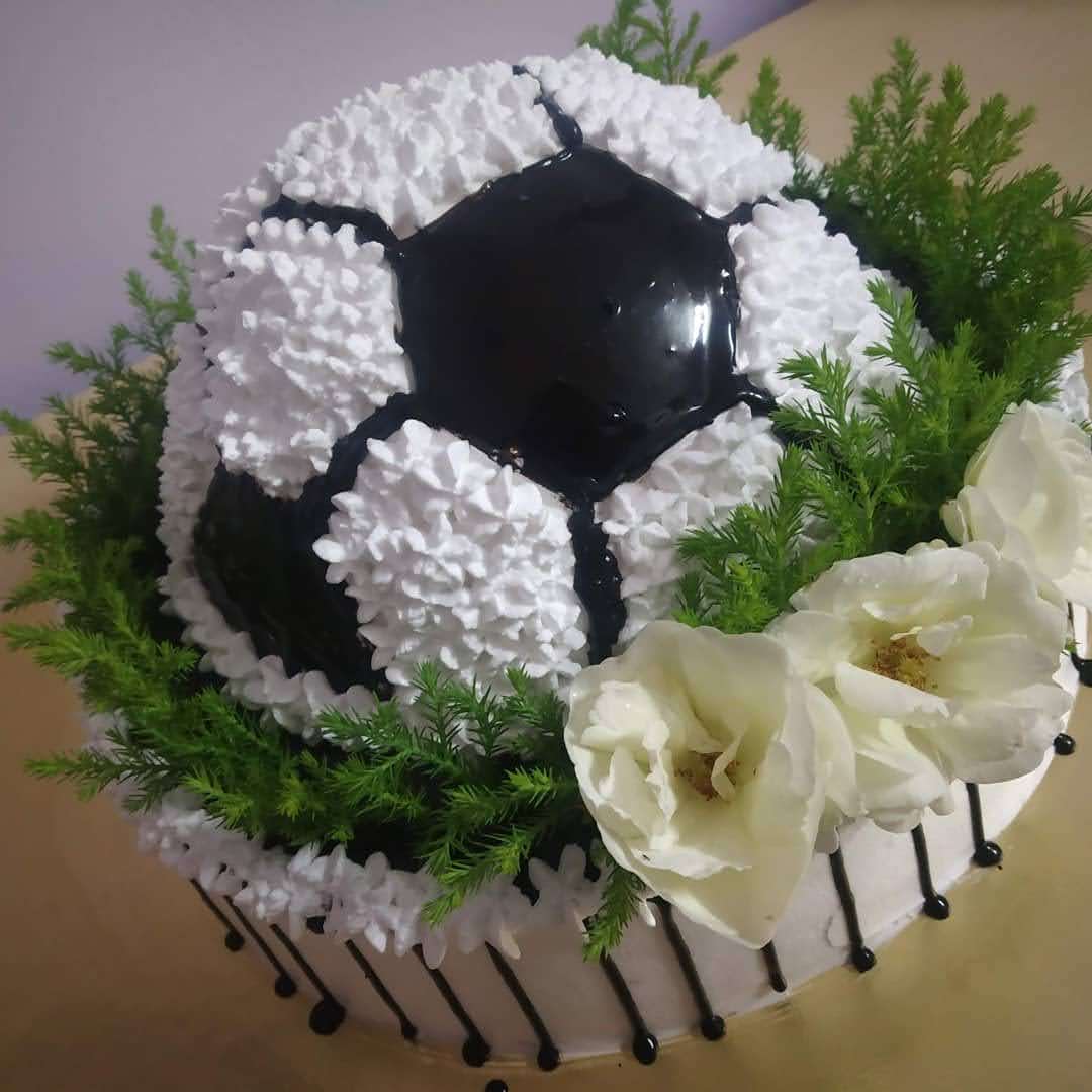 Soccer Ball Theme Cake