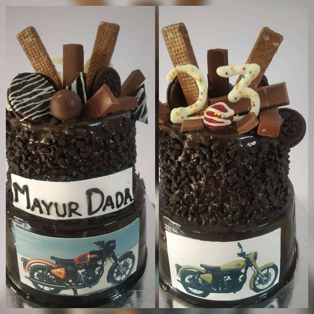 Custom Chocolate Birthday Cake