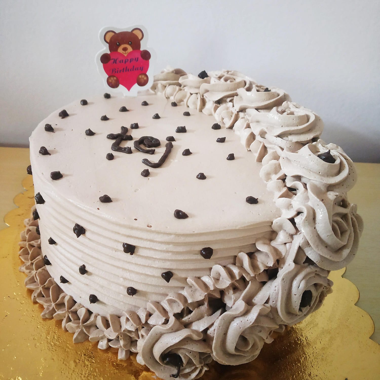 Chocolate Chip Birthday Cake