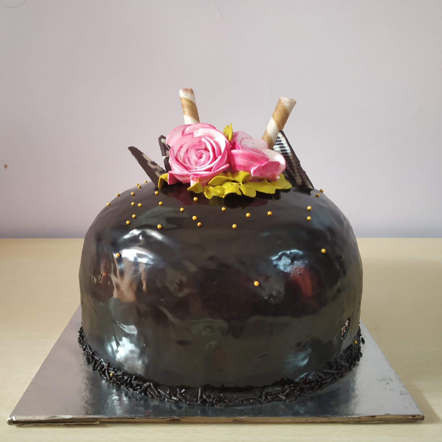 Chocolate Glaze Celebration Cake