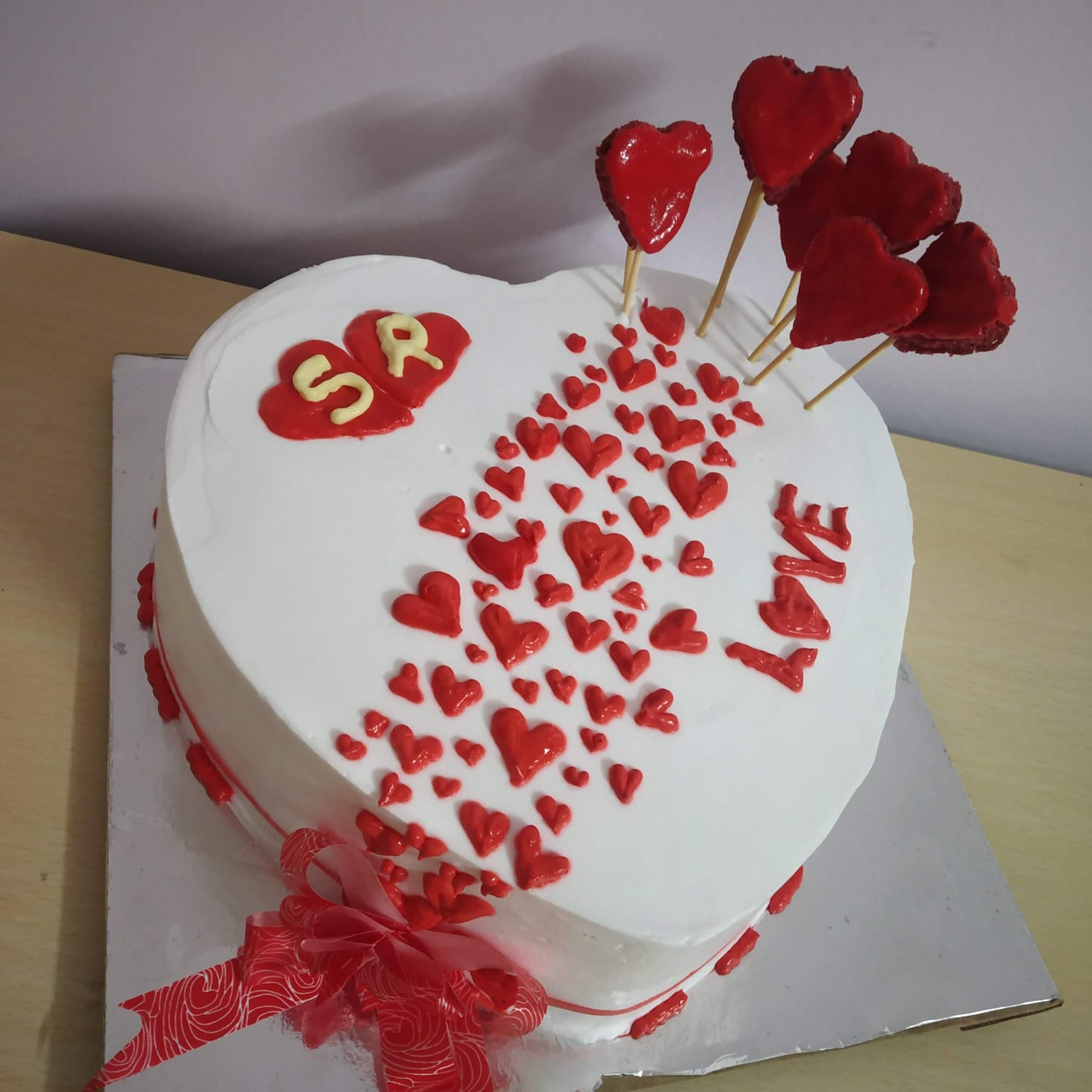 Heart-Shaped Love Cake