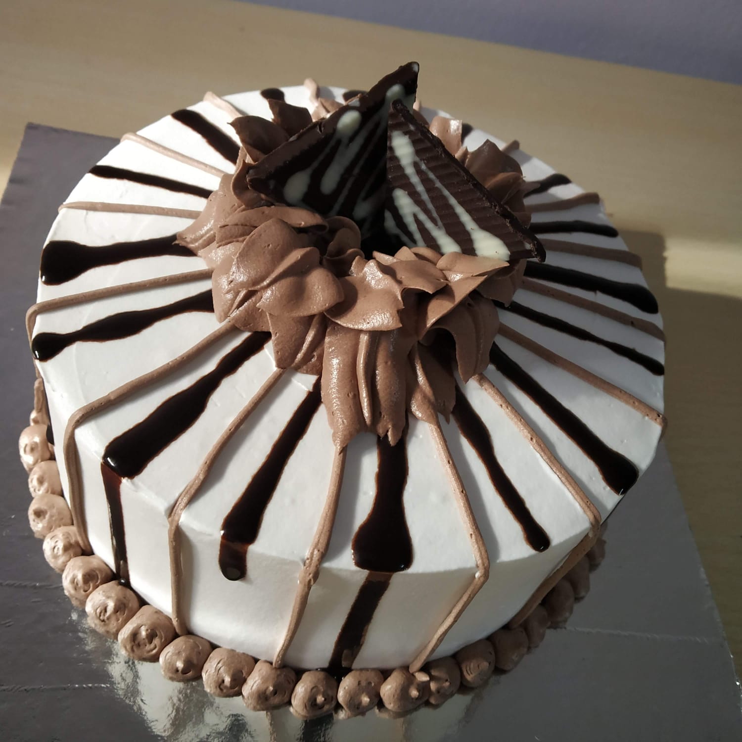 Chocolate Drizzle Celebration Cake
