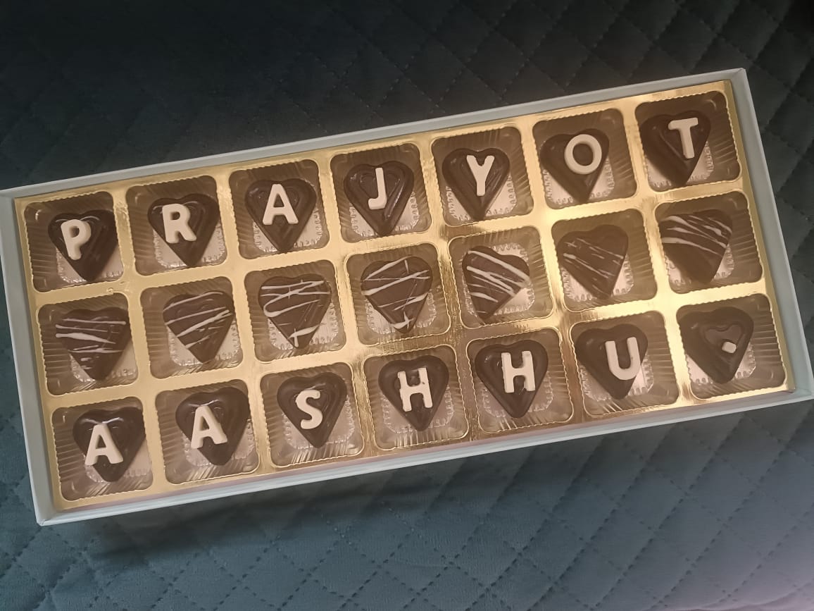 Personalized Chocolate Letter Box