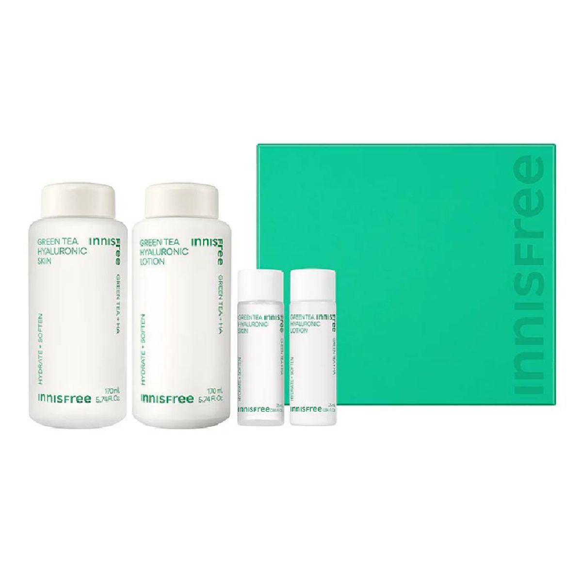 Innisfree Green Tea Hyaluronic Skincare Set