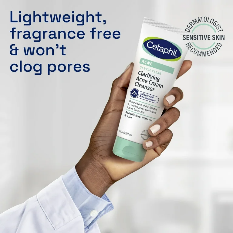 Cetaphil Gentle Clear Clarifying Acne Cream Cleanser