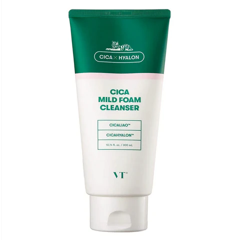 VT Cica × Hyalon Mild Foam Cleanser – 300 mL