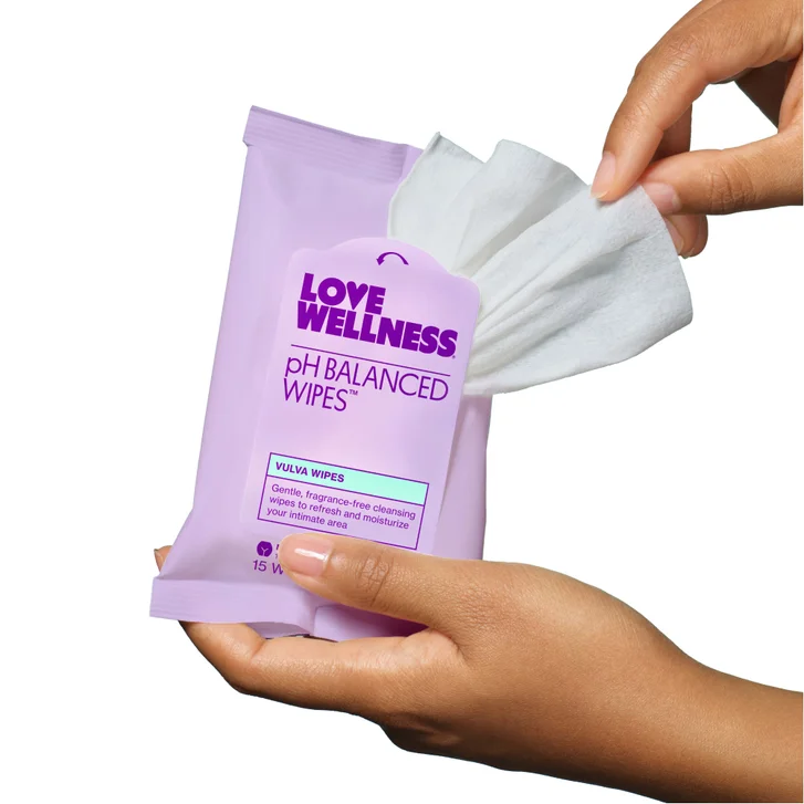 Love Wellness pH Balanced Wipes Vulva Wipes