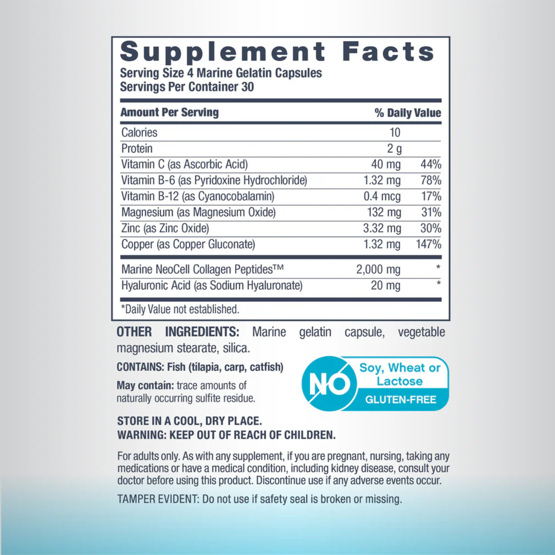 Neocell Marine Collagen Peptides + Hyaluronic Acid