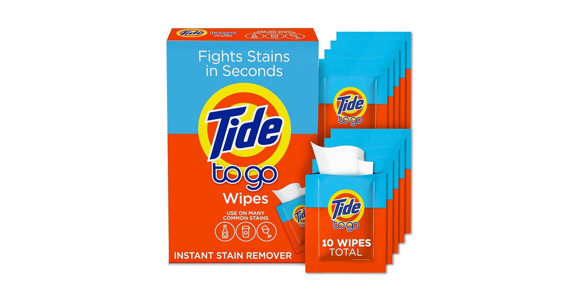 Tide to Go Instant Stain Removing Wipes 