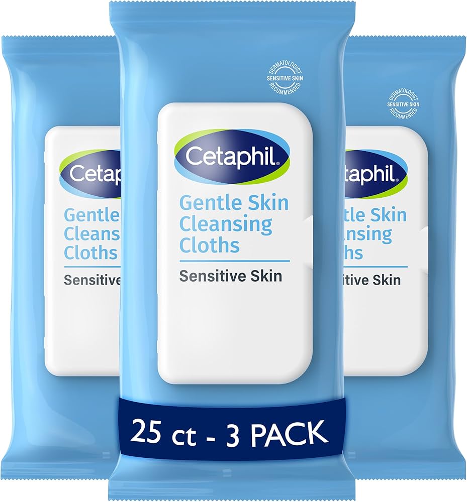 Cetaphil Face and Body Wipes Gentle Skin Cleansing Cloths