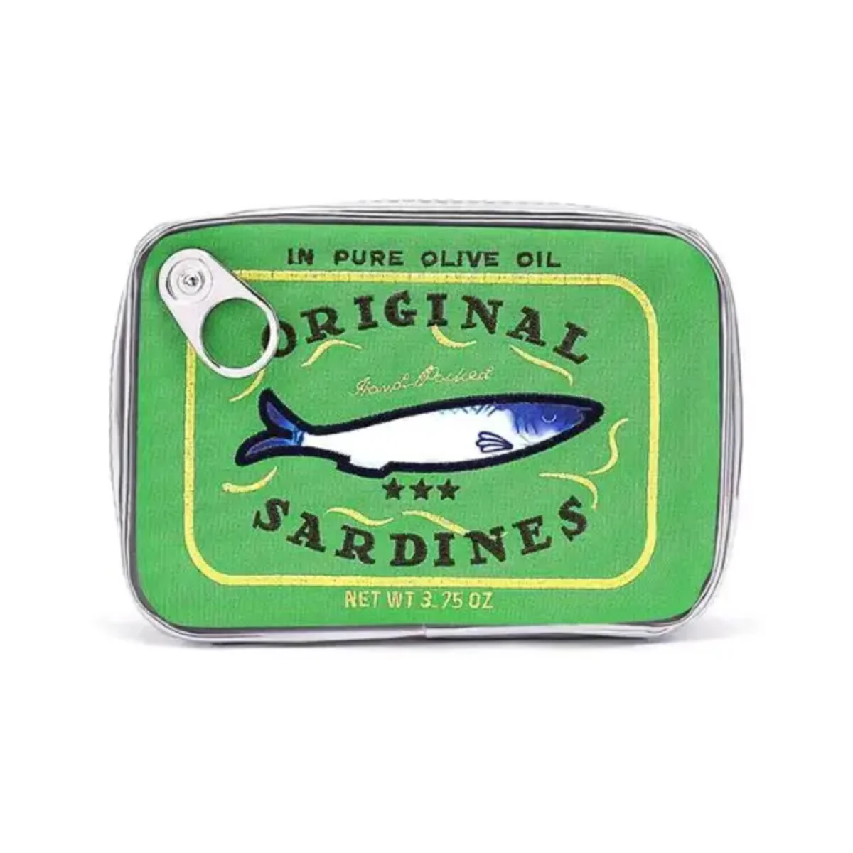 Sardines Makeup Bag Green Color