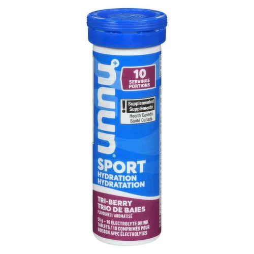 Nuun Sport Hydration Effervescent Electrolyte Drink Tri-Berry -10Tablets