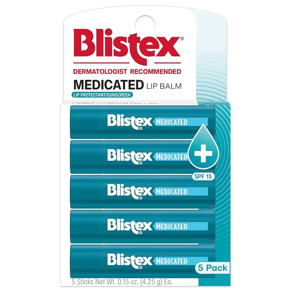 Blistex Medicated Lip Balm SPF 15 (5 Pack)
