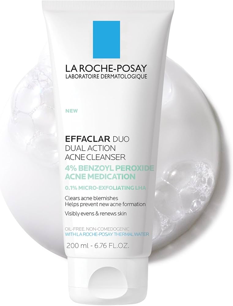 La Roche-Posay Effaclar Duo Acne Face Wash With 4% Benzoyl Peroxide