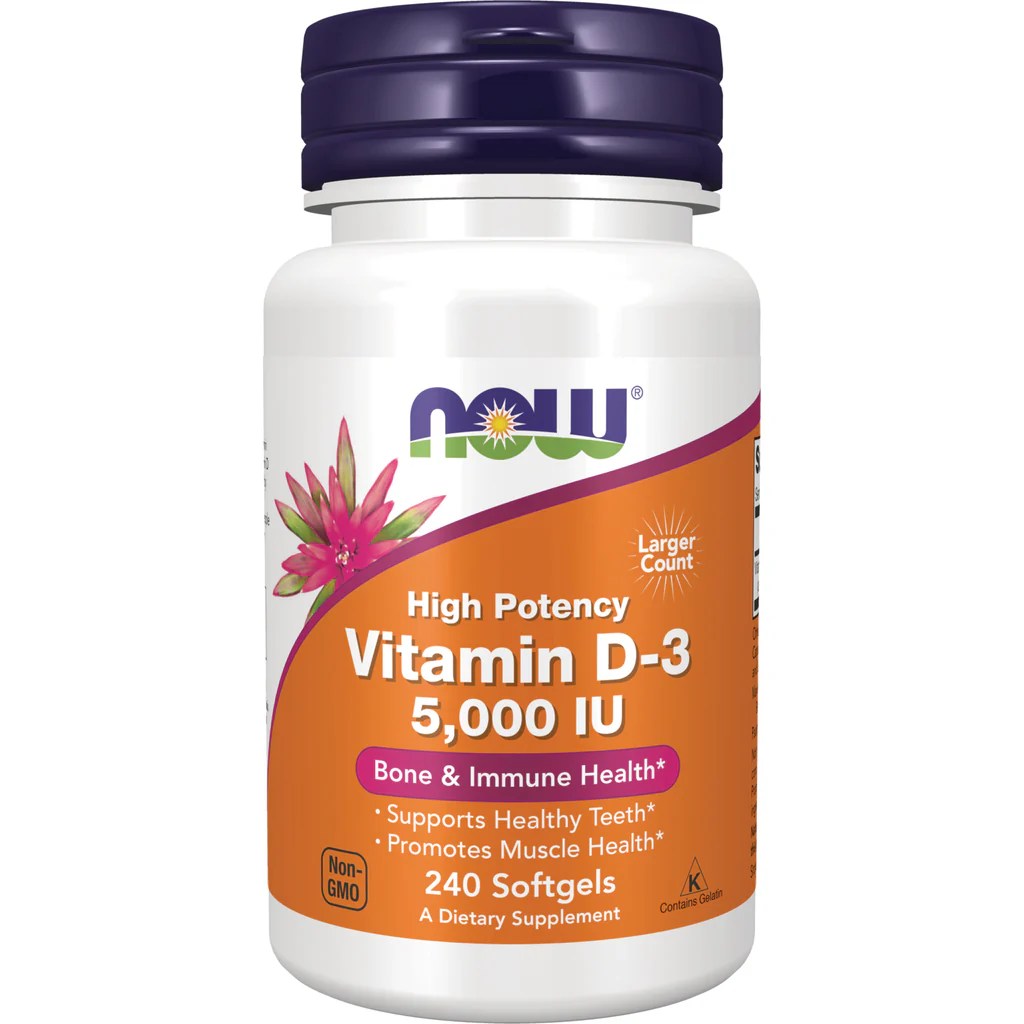 NOW Foods Vitamin D3 125mcg (5,000 IU)