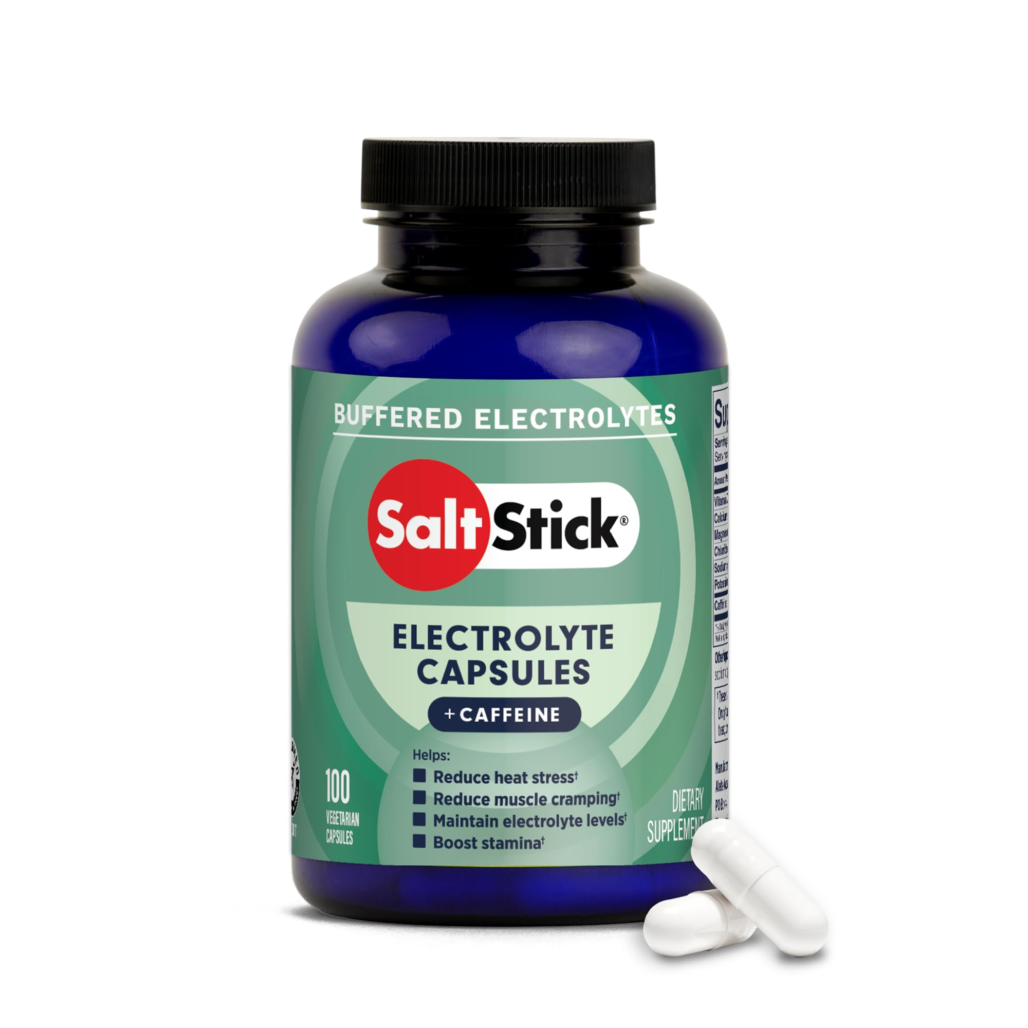  SaltStick Electrolyte Capsules + Caffeine 