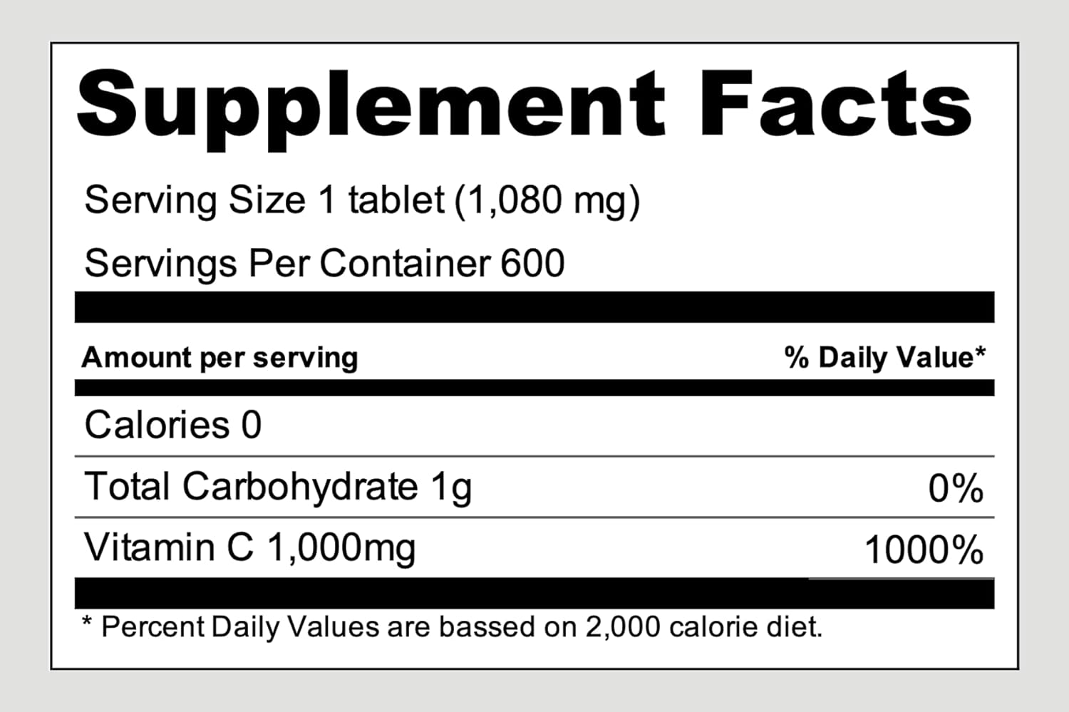  Korea Eundan High Potency Vitamin C 1000mg