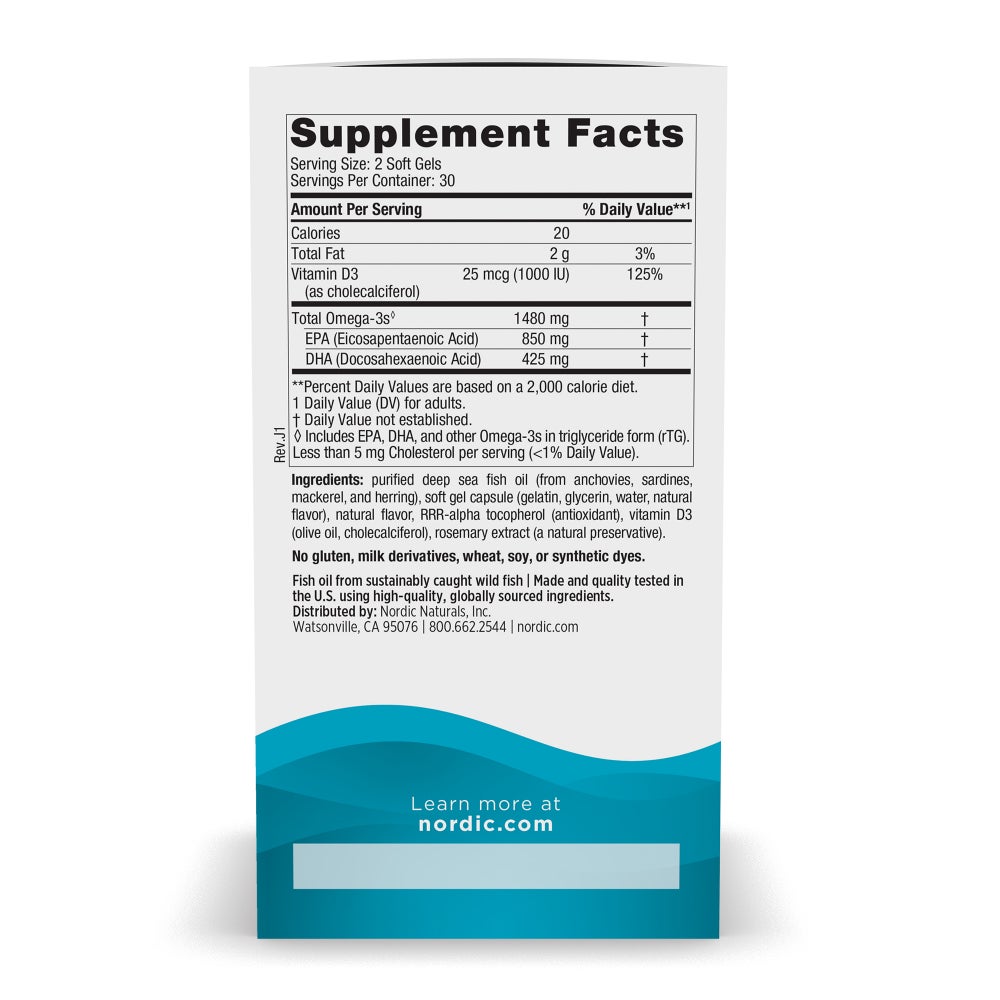 Nordic Naturals Ultimate Omega Xtra Lemon 