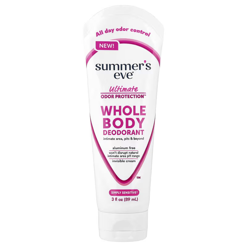 Summers Eve Whole Body Cream Deodorant Simply Sensitive