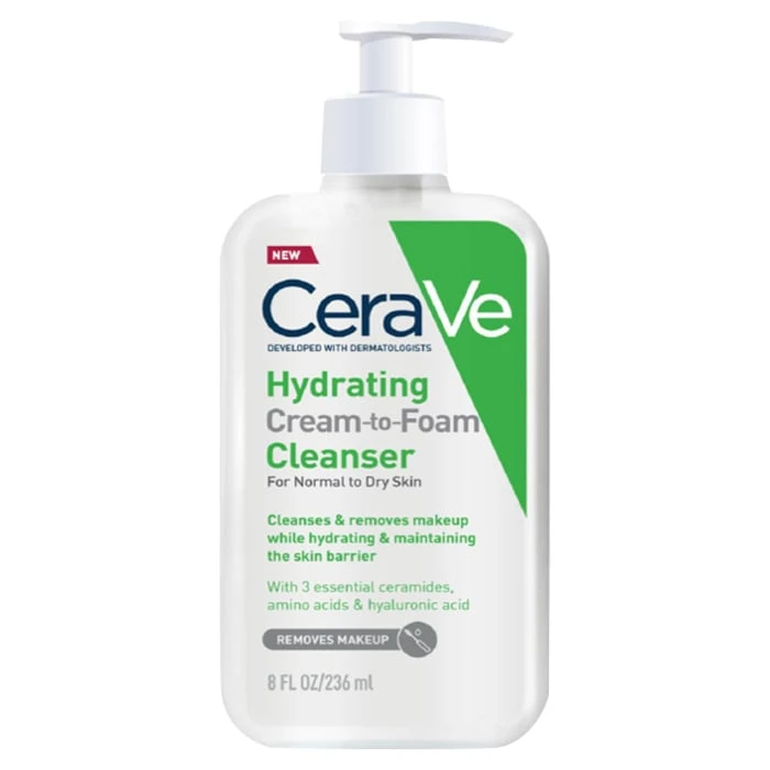 CeraVe Hydrating Cream-to-Foam Cleanser