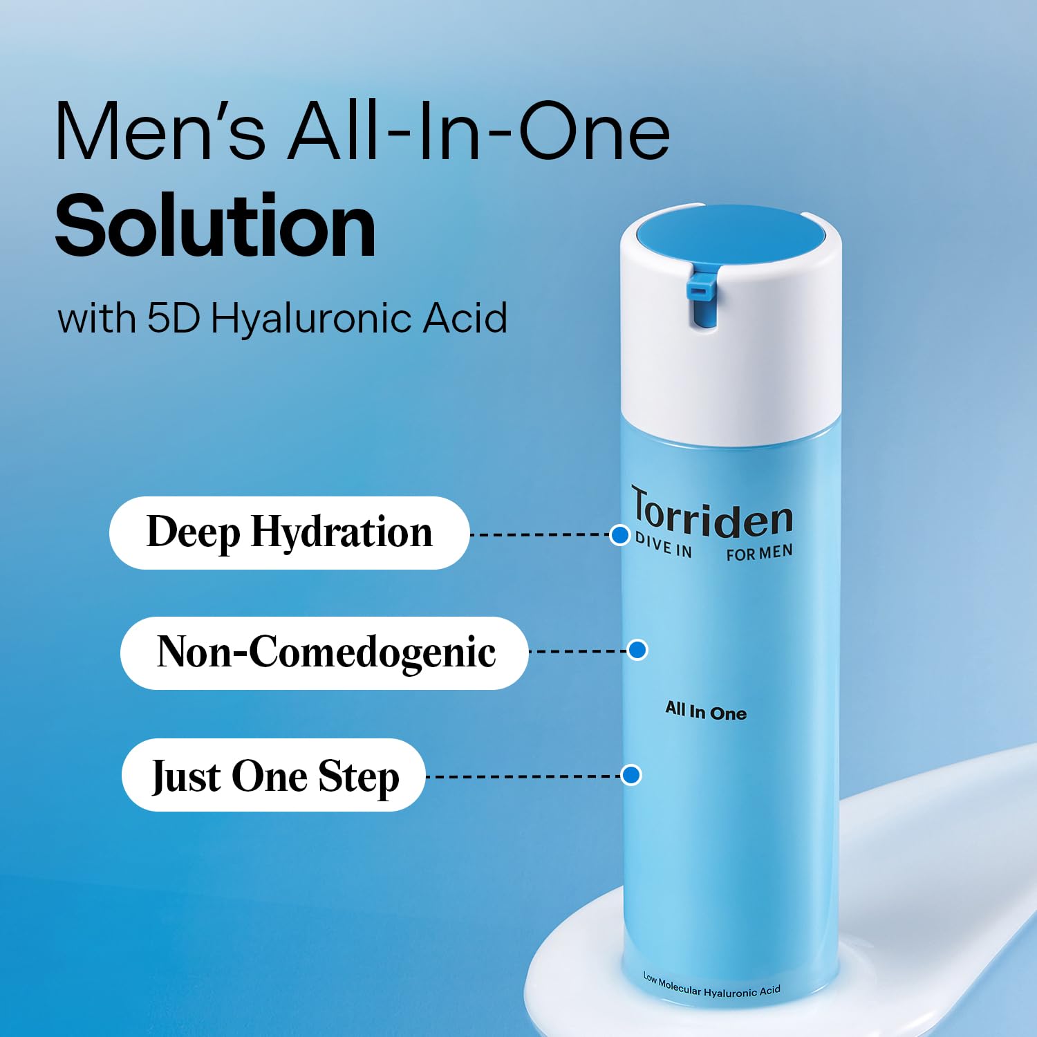 Torriden Dive In For Men Low Molecular Hyaluronic Acid ALL IN ONE
