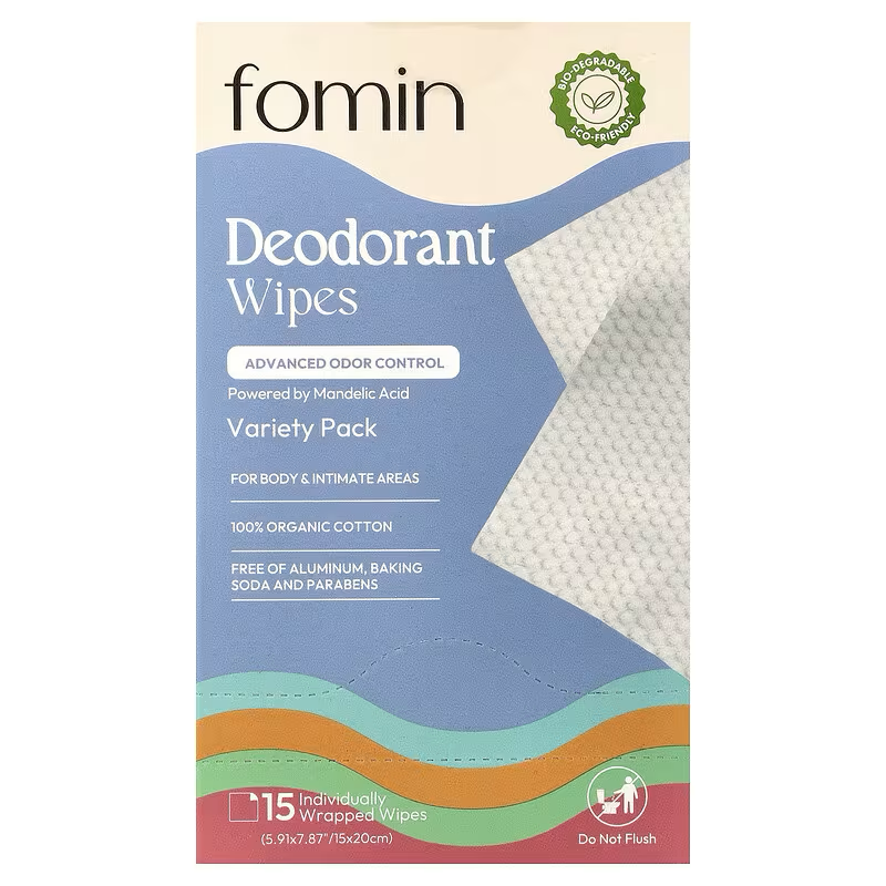 Fomin Deodorant Wipes Variety Pack